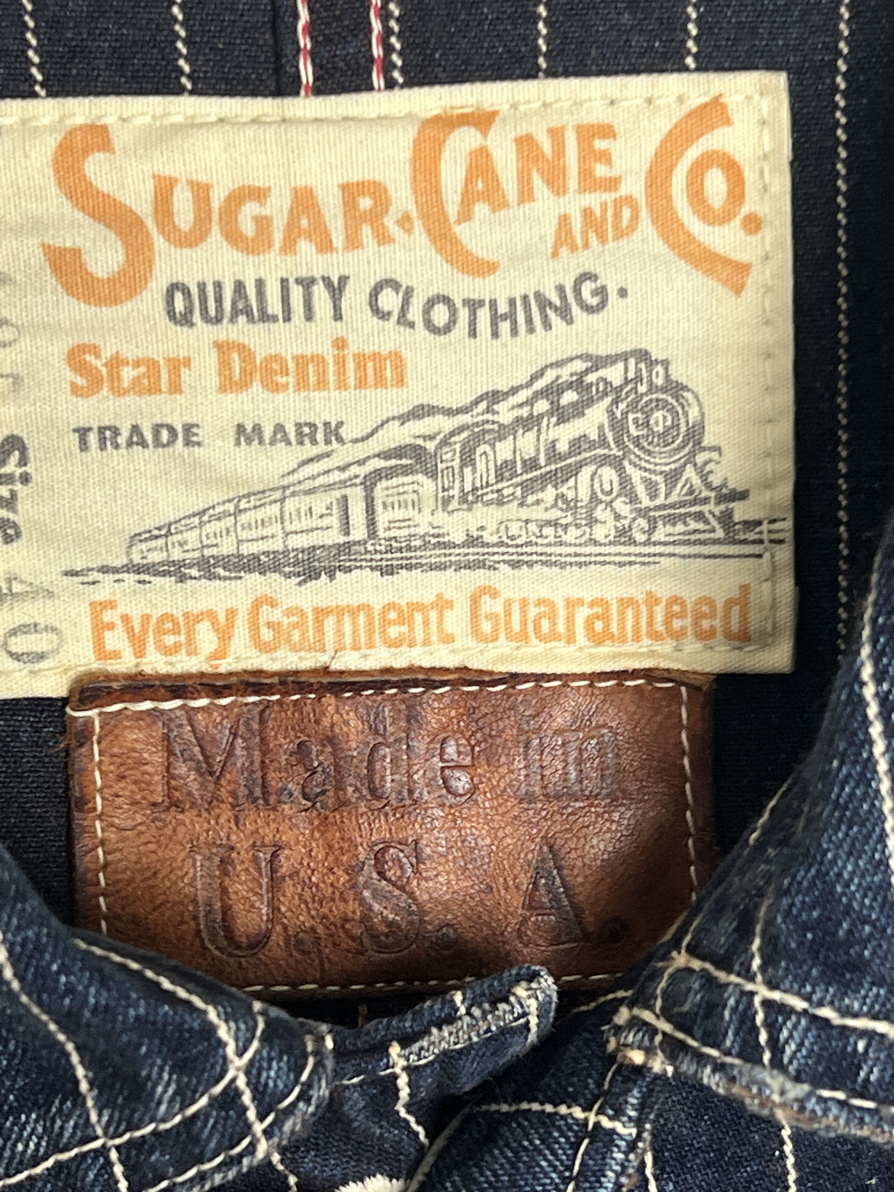Sugar Cane Paint Splattered Wabash Denim Work Jacket Size US M / EU 48-50 / 2 - 6 Thumbnail