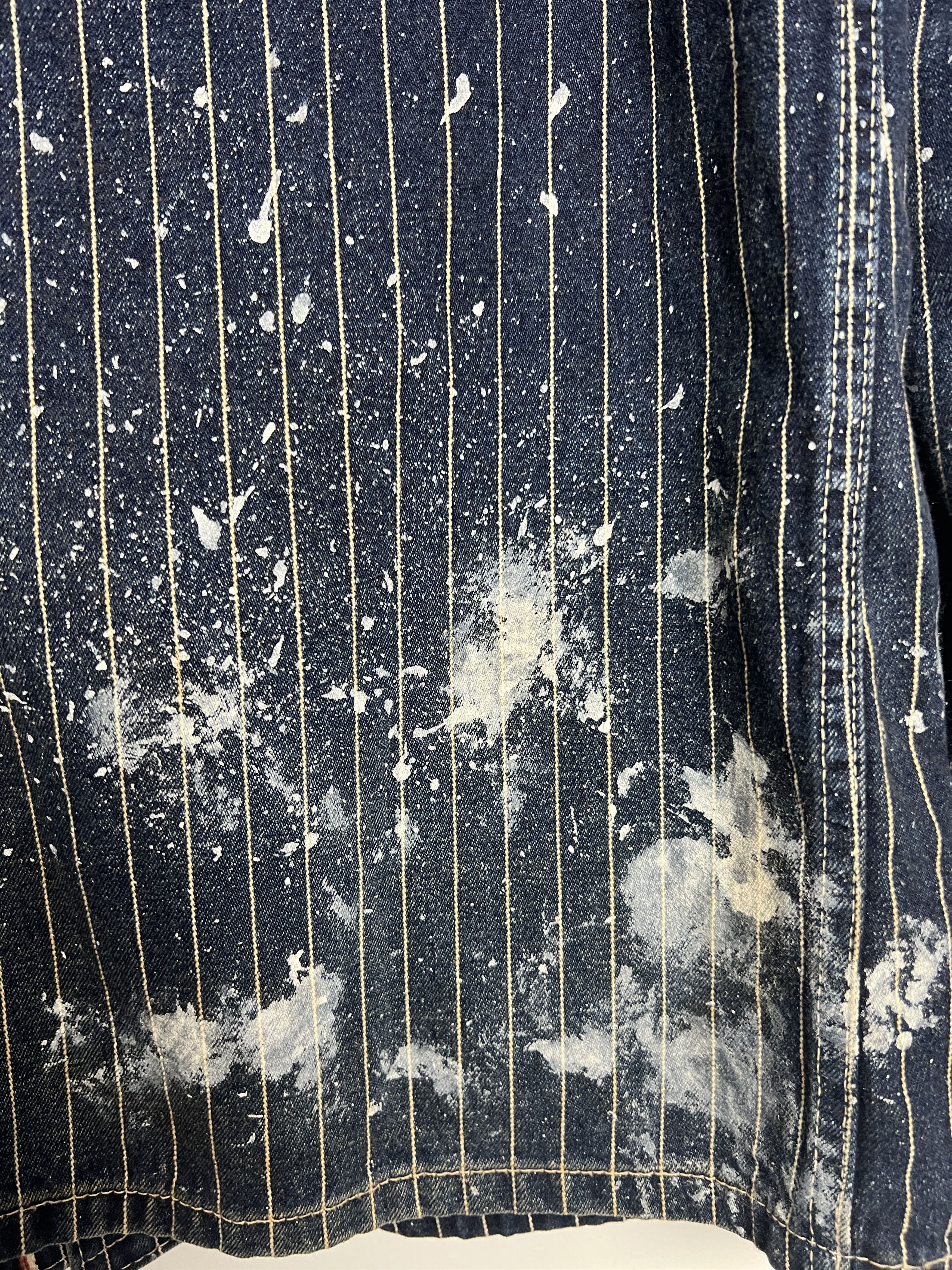 Sugar Cane Paint Splattered Wabash Denim Work Jacket Size US M / EU 48-50 / 2 - 8 Thumbnail