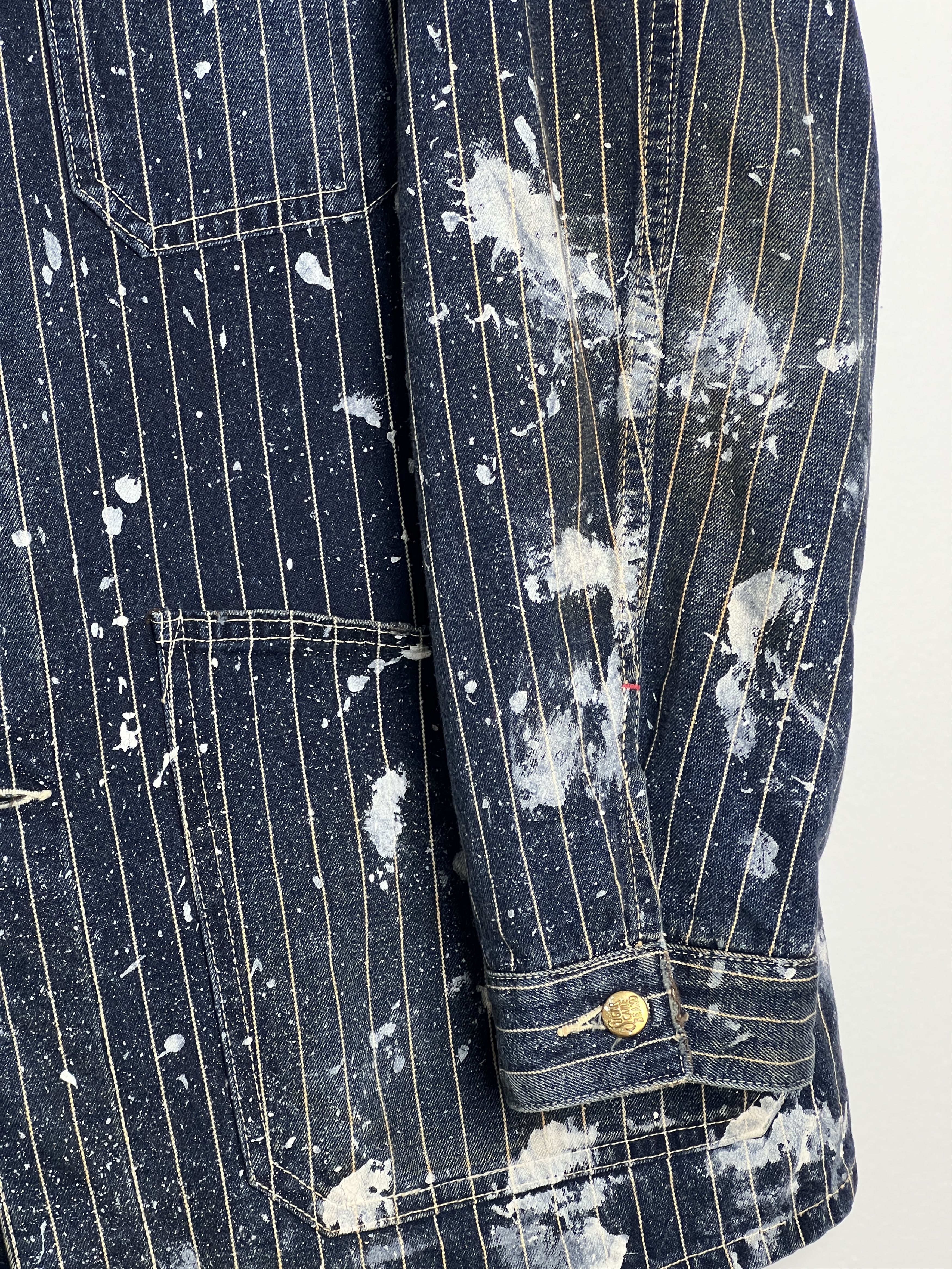 Sugar Cane Paint Splattered Wabash Denim Work Jacket Size US M / EU 48-50 / 2 - 3 Thumbnail