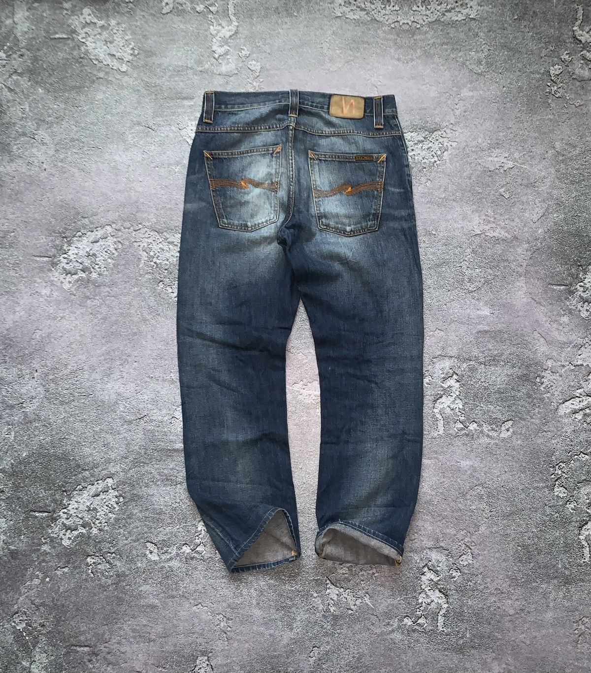 Nudie jeans co 31/32 blue washed denim pants trousers chinos