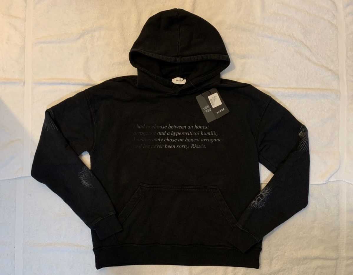 image of Rhude honest Eye Hoodie in Black, Men's (Size XS)