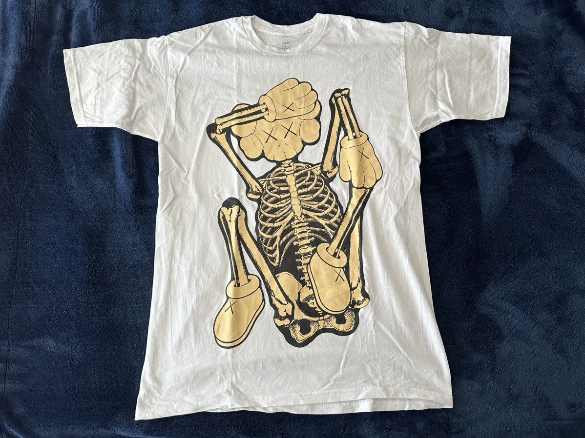 Kaws Skeleton New Fiction Bone T-Shirt