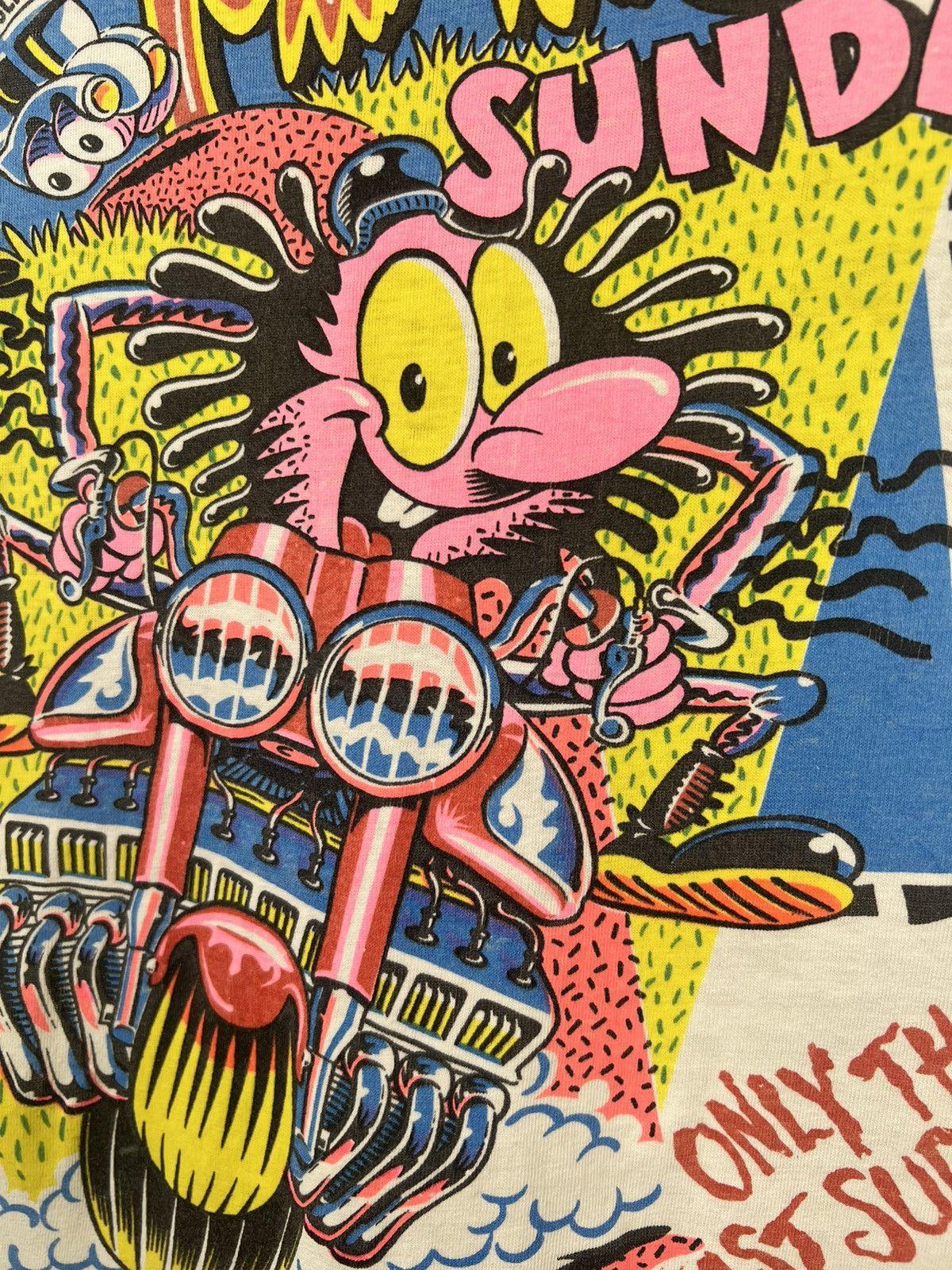 Vintage Vintage 90s Art Mad Sunday Only The Fast Survive Size US M / EU 48-50 / 2 - 6 Thumbnail