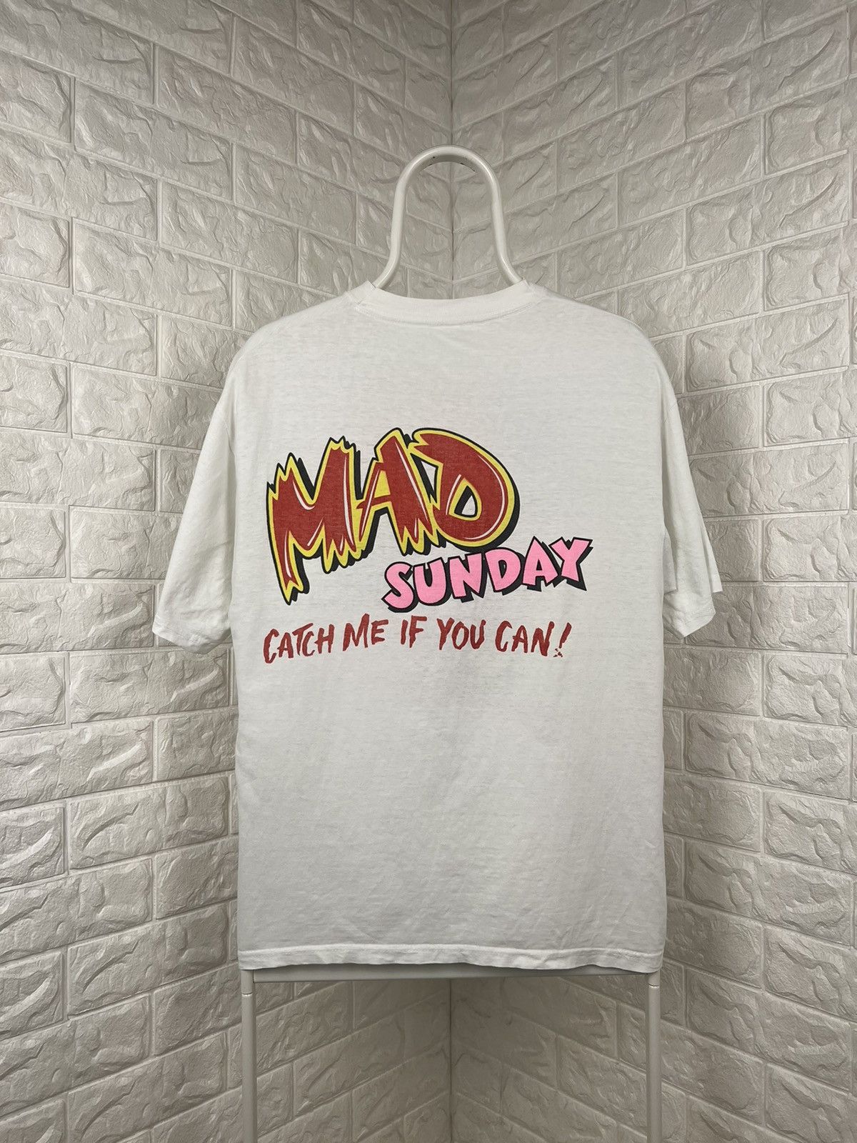 Vintage Vintage 90s Art Mad Sunday Only The Fast Survive Size US M / EU 48-50 / 2 - 2 Thumbnail