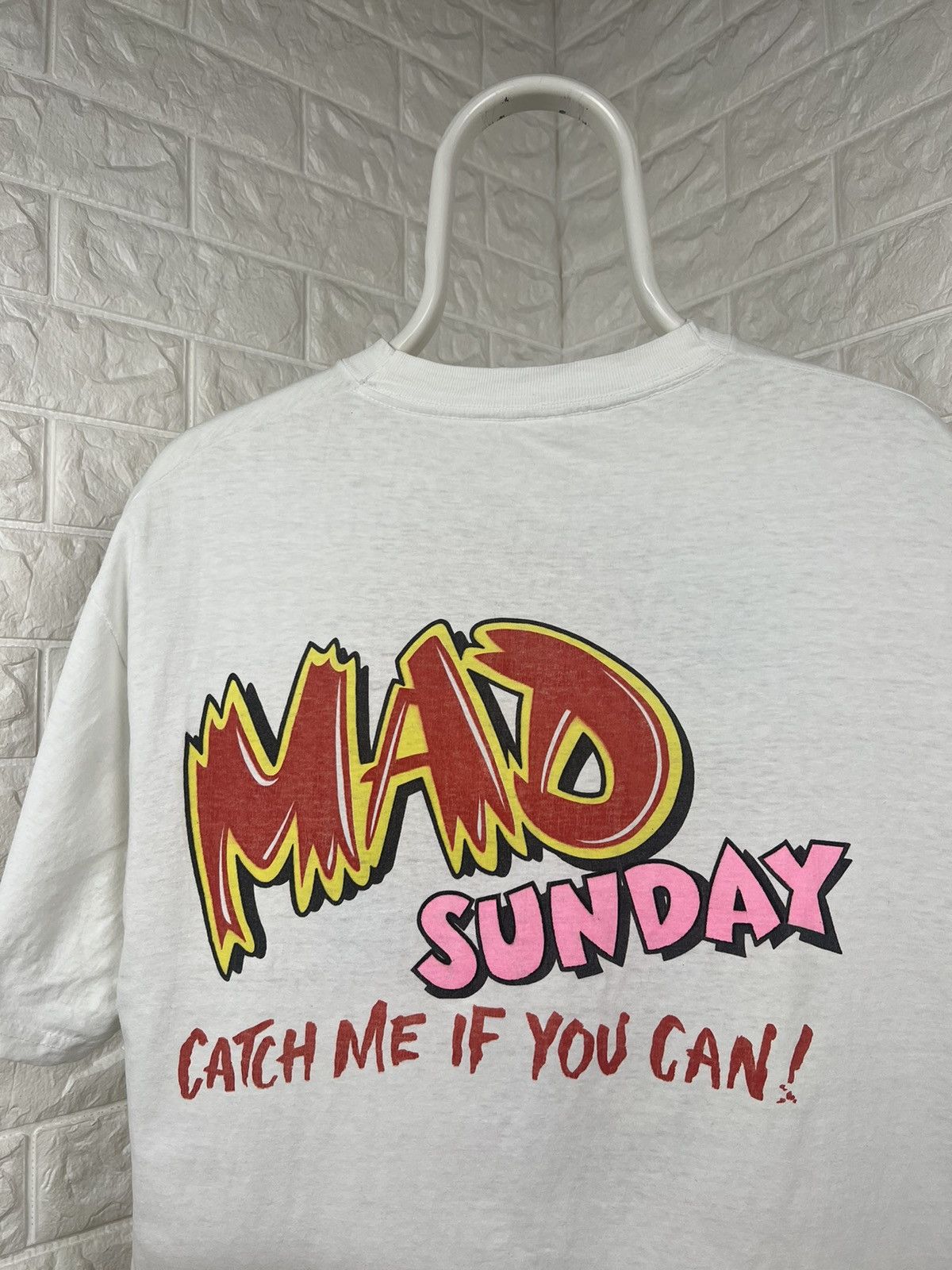 Vintage Vintage 90s Art Mad Sunday Only The Fast Survive Size US M / EU 48-50 / 2 - 4 Thumbnail