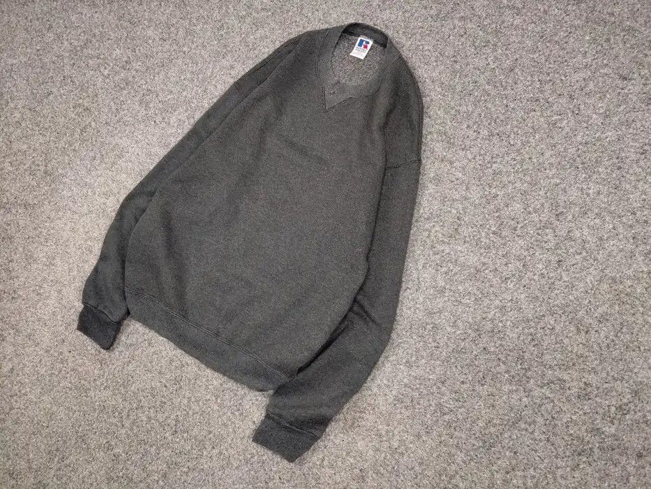 Russell Athletic Vintage 90's Russell Athletic USA Blank Crewneck Sweatshirt Size US XL / EU 56 / 4 - 2 Thumbnail