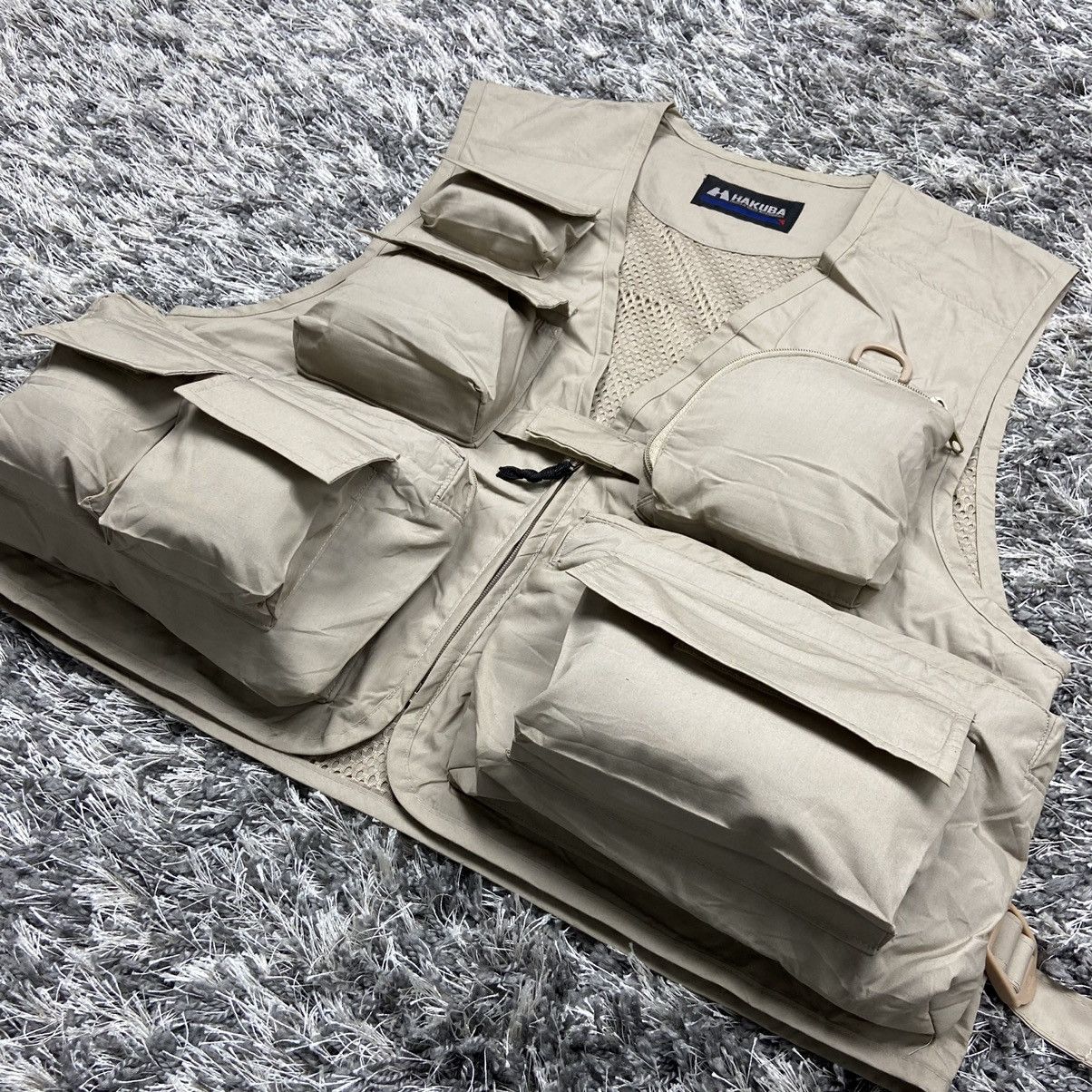 Japanese Brand ARCHIVE BAGGY PUFF MULTIPOCKET UTILITY BONDAGE VEST - № 2073 Size US L / EU 52-54 / 3 - 2 Thumbnail
