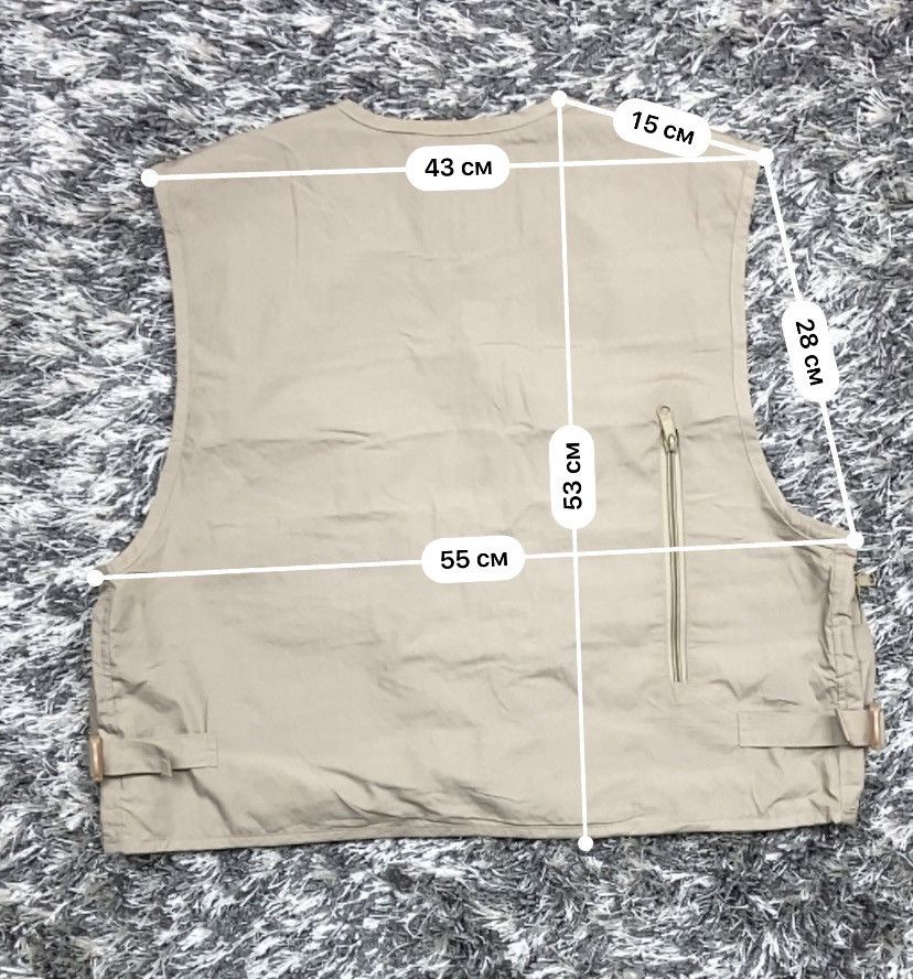 Japanese Brand ARCHIVE BAGGY PUFF MULTIPOCKET UTILITY BONDAGE VEST - № 2073 Size US L / EU 52-54 / 3 - 11 Thumbnail