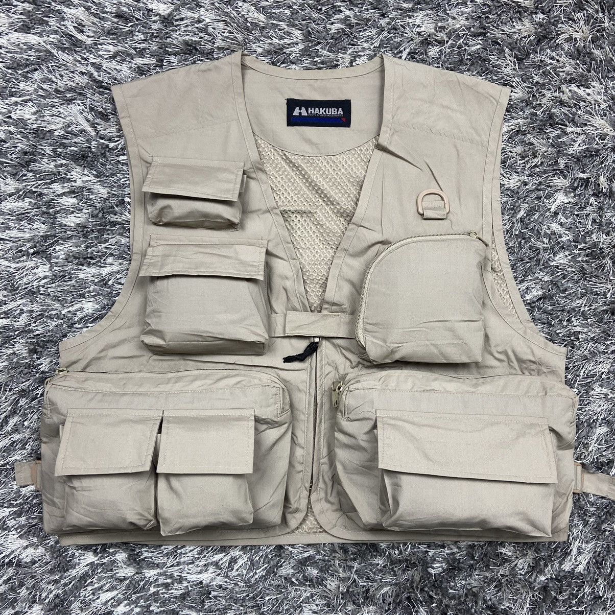 Japanese Brand ARCHIVE BAGGY PUFF MULTIPOCKET UTILITY BONDAGE VEST - № 2073 Size US L / EU 52-54 / 3 - 1 Thumbnail