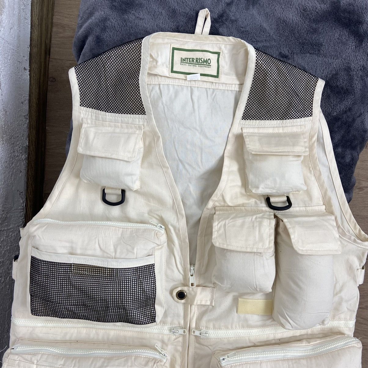 Japanese Brand 1980s MIZUNO BAGGY ARCHIVE MULTIPOCKET BONDAGE VEST - № 2027 Size US L / EU 52-54 / 3 - 4 Thumbnail