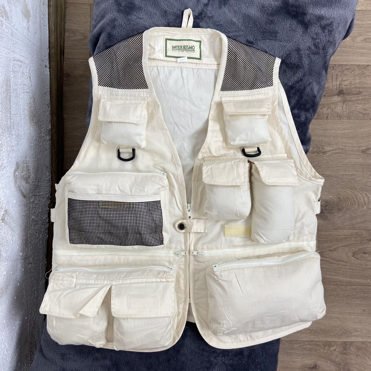 Japanese Brand 1980s MIZUNO BAGGY ARCHIVE MULTIPOCKET BONDAGE VEST - № 2027 Size US L / EU 52-54 / 3 - 2 Thumbnail