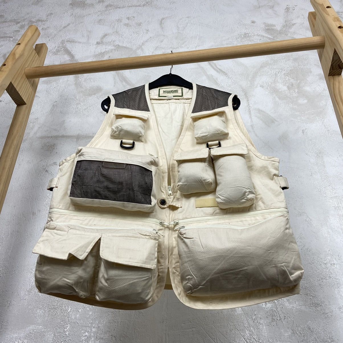 Japanese Brand 1980s MIZUNO BAGGY ARCHIVE MULTIPOCKET BONDAGE VEST - № 2027 Size US L / EU 52-54 / 3 - 5 Thumbnail