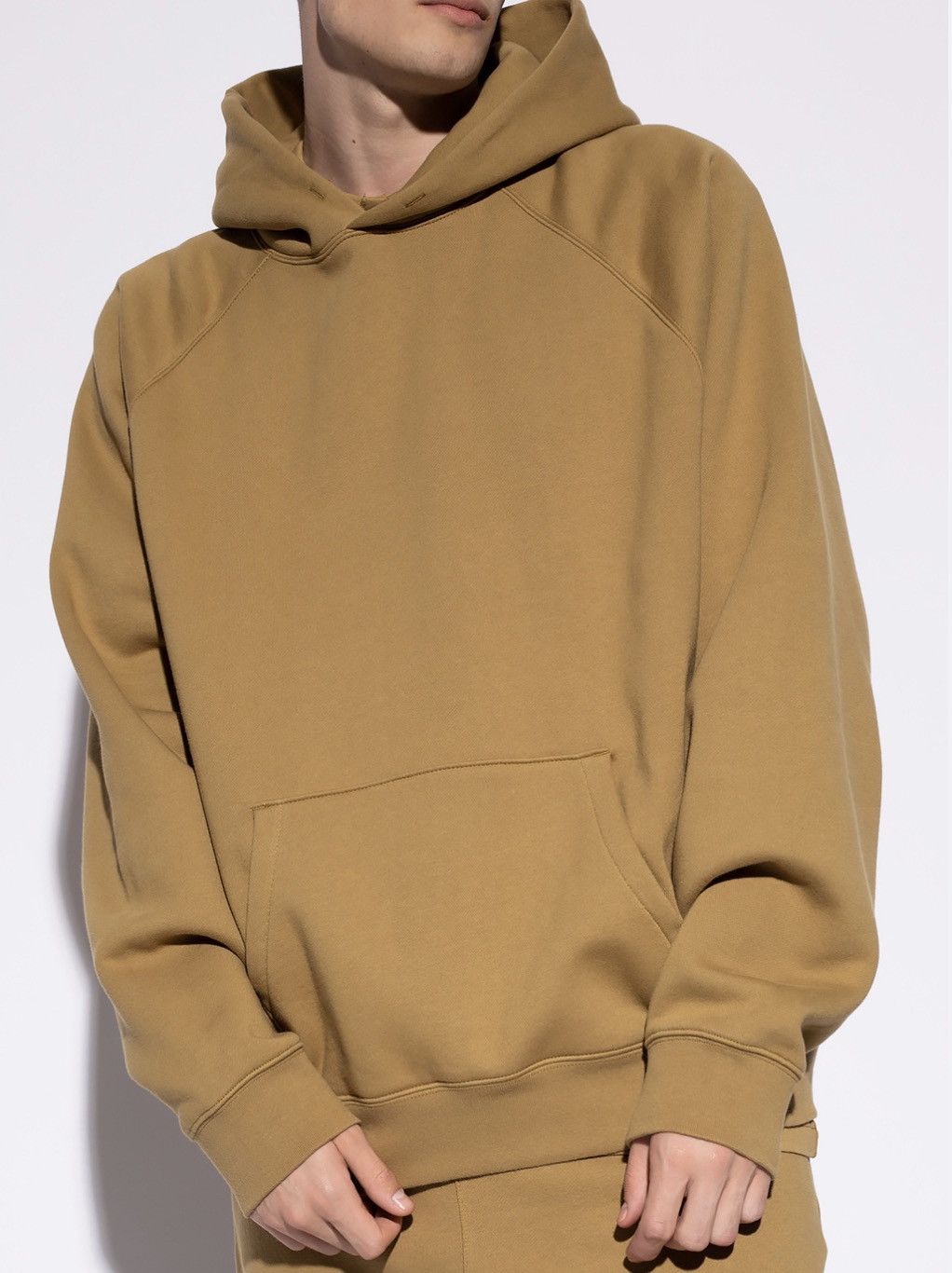 Fear of God Fear Of God Essentials FOG Amber Gold Knit Hoodie Men XLarge |  Grailed