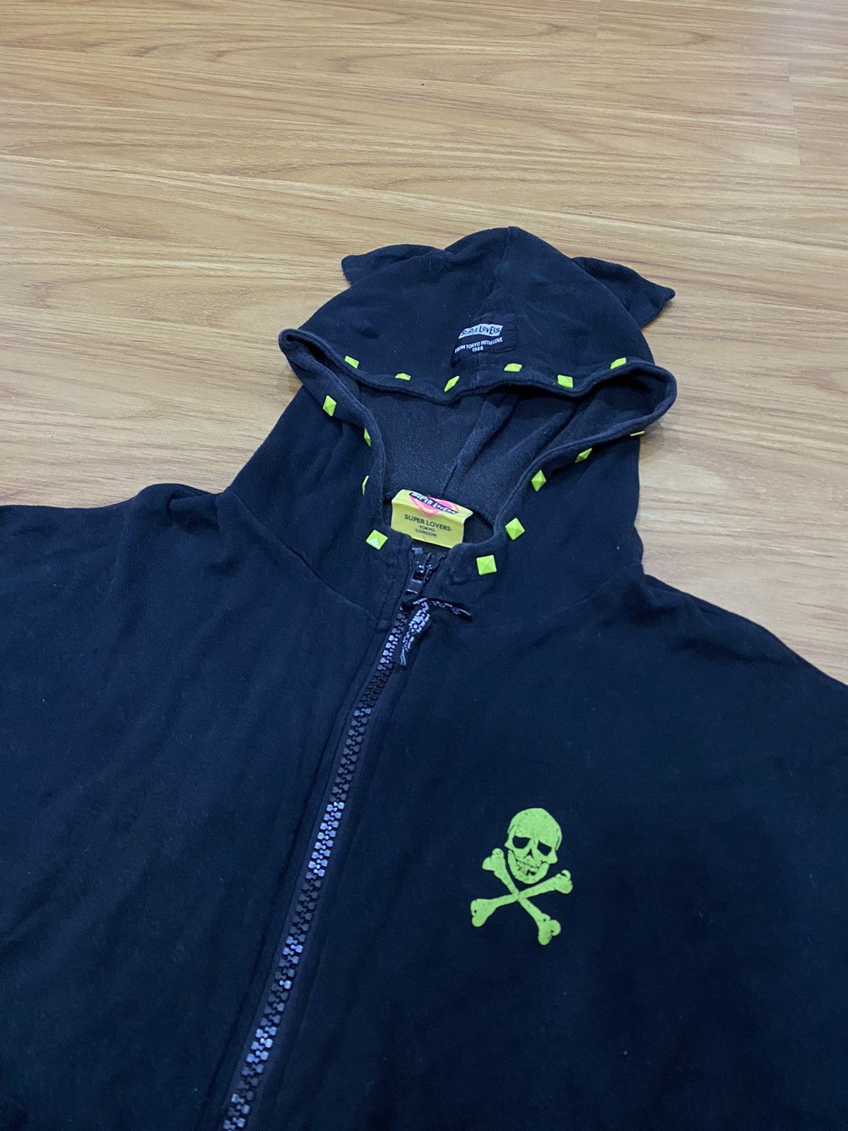 Seditionaries 2000s Super Lovers Bunny Ears Zip Hoodie Jacket Size US L / EU 52-54 / 3 - 4 Thumbnail
