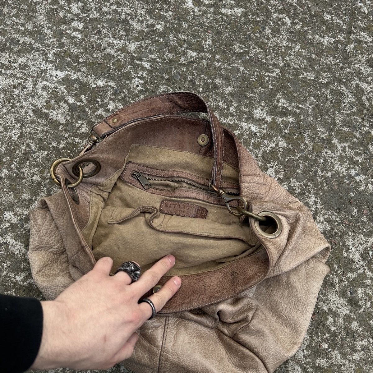 Seditionaries VINTAGE LIEBESKIND LEATHER SHOLDER BAG RICK OWENS STYLE Size ONE SIZE - 7 Thumbnail