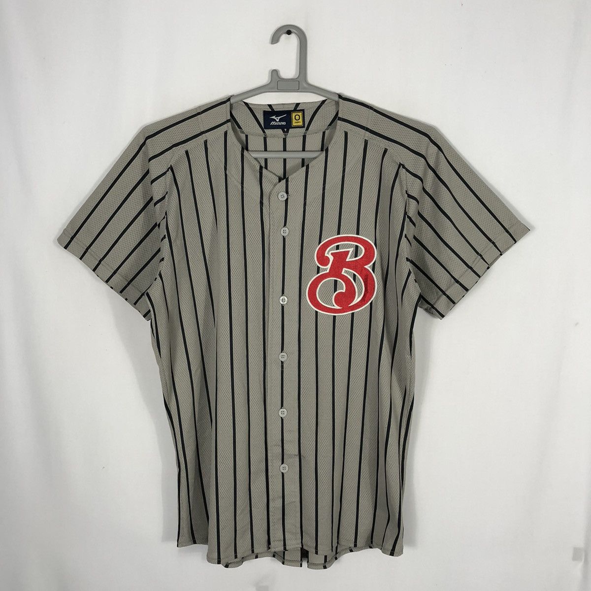 Japanese Brand × Mizuno × Vintage 🔥Rare🔥Japanese Mizuno Iconic Number 7 Stripe Baseball Jersey Size US L / EU 52-54 / 3 - 1 Thumbnail