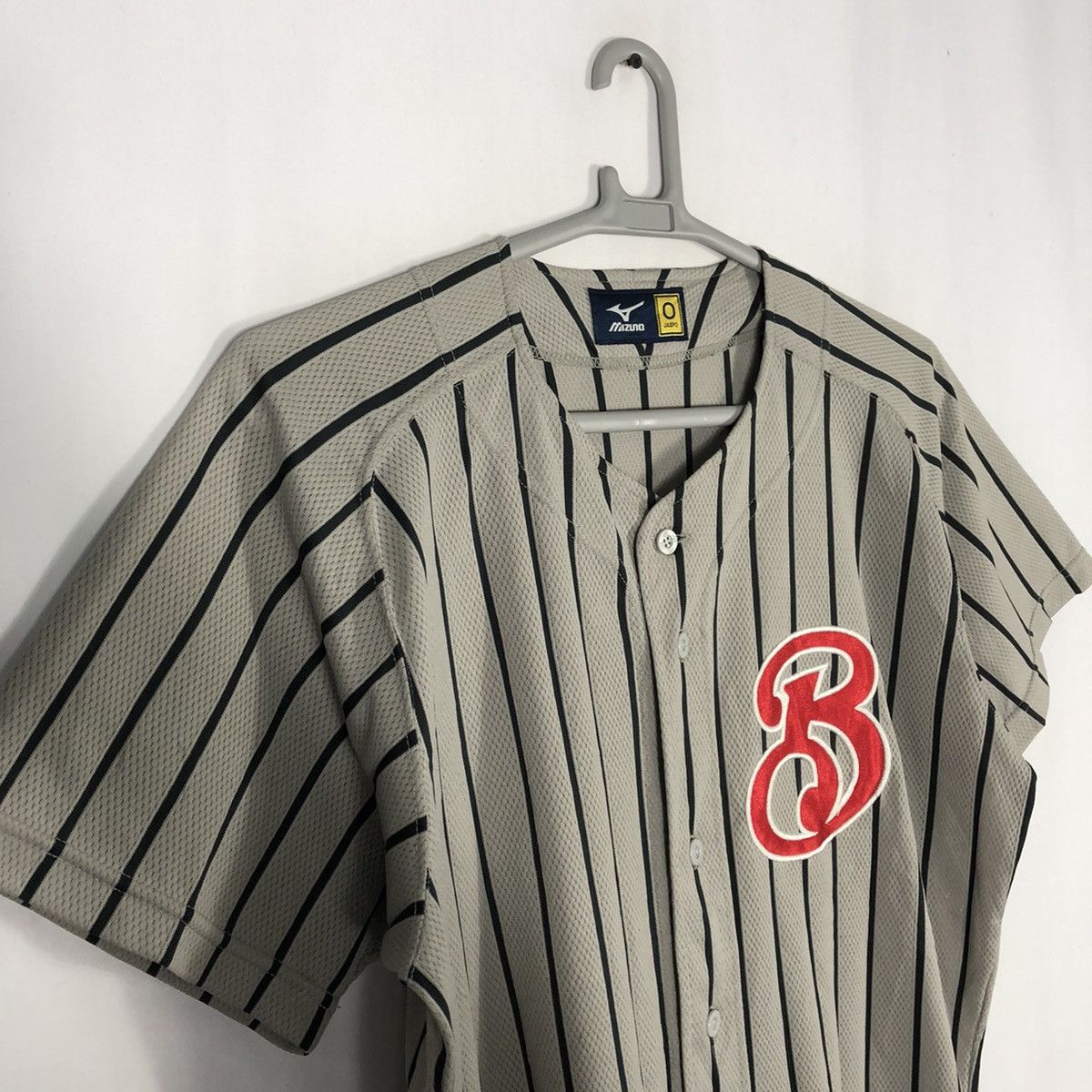 Japanese Brand × Mizuno × Vintage 🔥Rare🔥Japanese Mizuno Iconic Number 7 Stripe Baseball Jersey Size US L / EU 52-54 / 3 - 9 Thumbnail