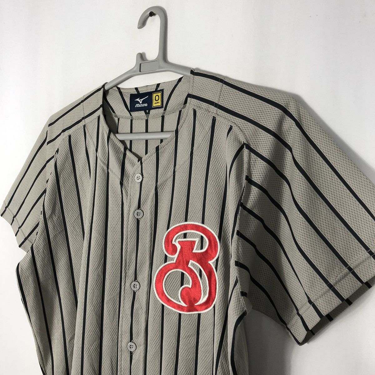 Japanese Brand × Mizuno × Vintage 🔥Rare🔥Japanese Mizuno Iconic Number 7 Stripe Baseball Jersey Size US L / EU 52-54 / 3 - 7 Thumbnail