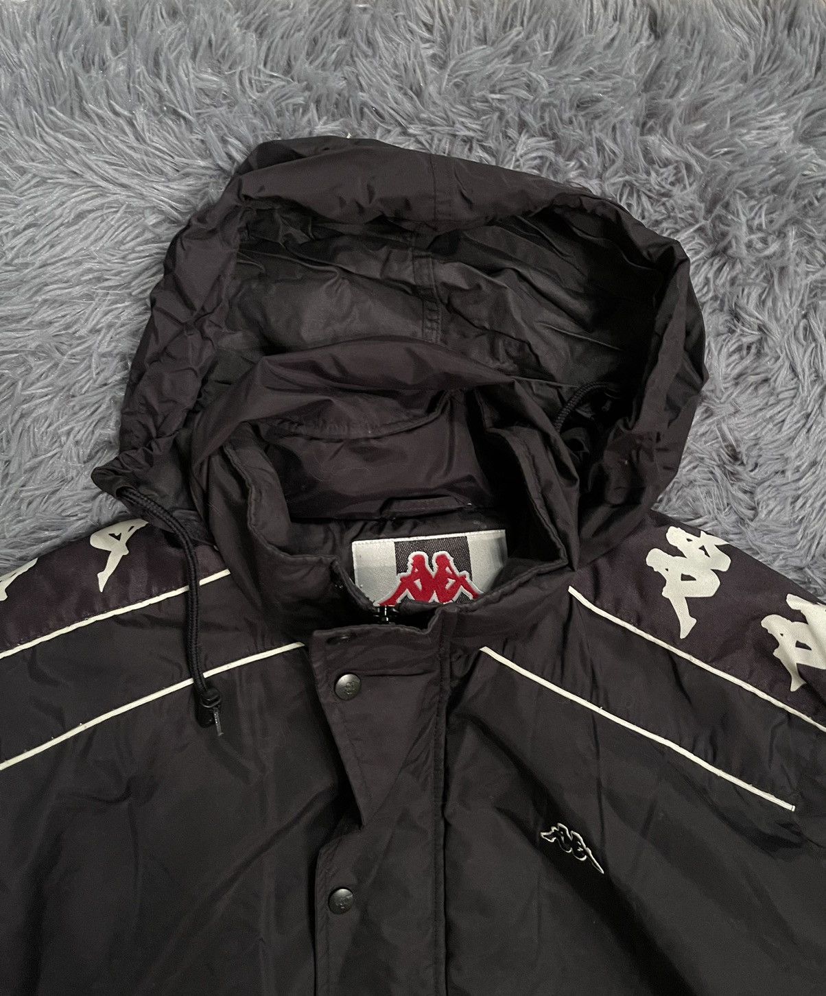 Kappa × Vintage Kappa 90s vintage multilogo striped jacket Size US L / EU 52-54 / 3 - 14 Thumbnail