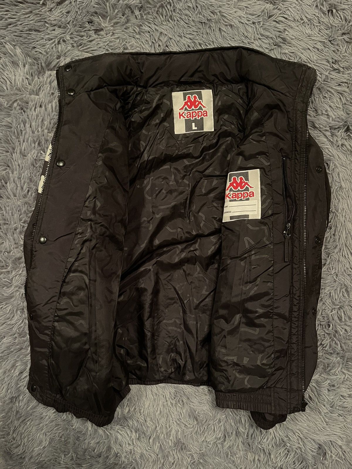 Kappa × Vintage Kappa 90s vintage multilogo striped jacket Size US L / EU 52-54 / 3 - 6 Thumbnail