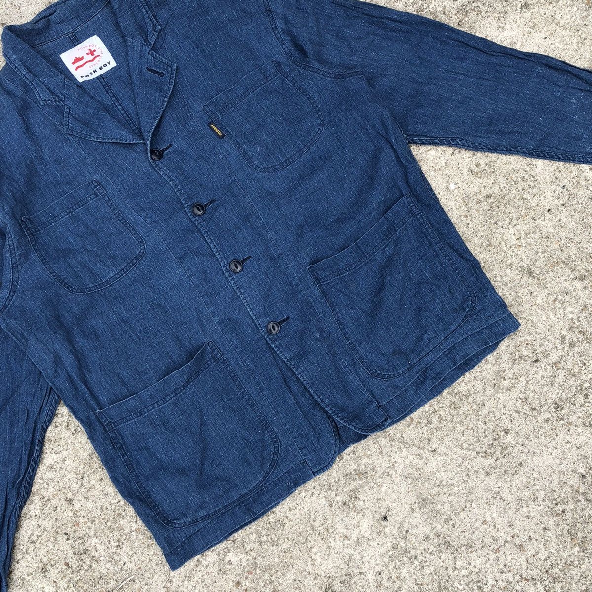 Japanese Brand × Vintage 🔥Fashionist🔥Vintage Posh Boy Avant Garde Style Chore Jacket Size US L / EU 52-54 / 3 - 3 Thumbnail