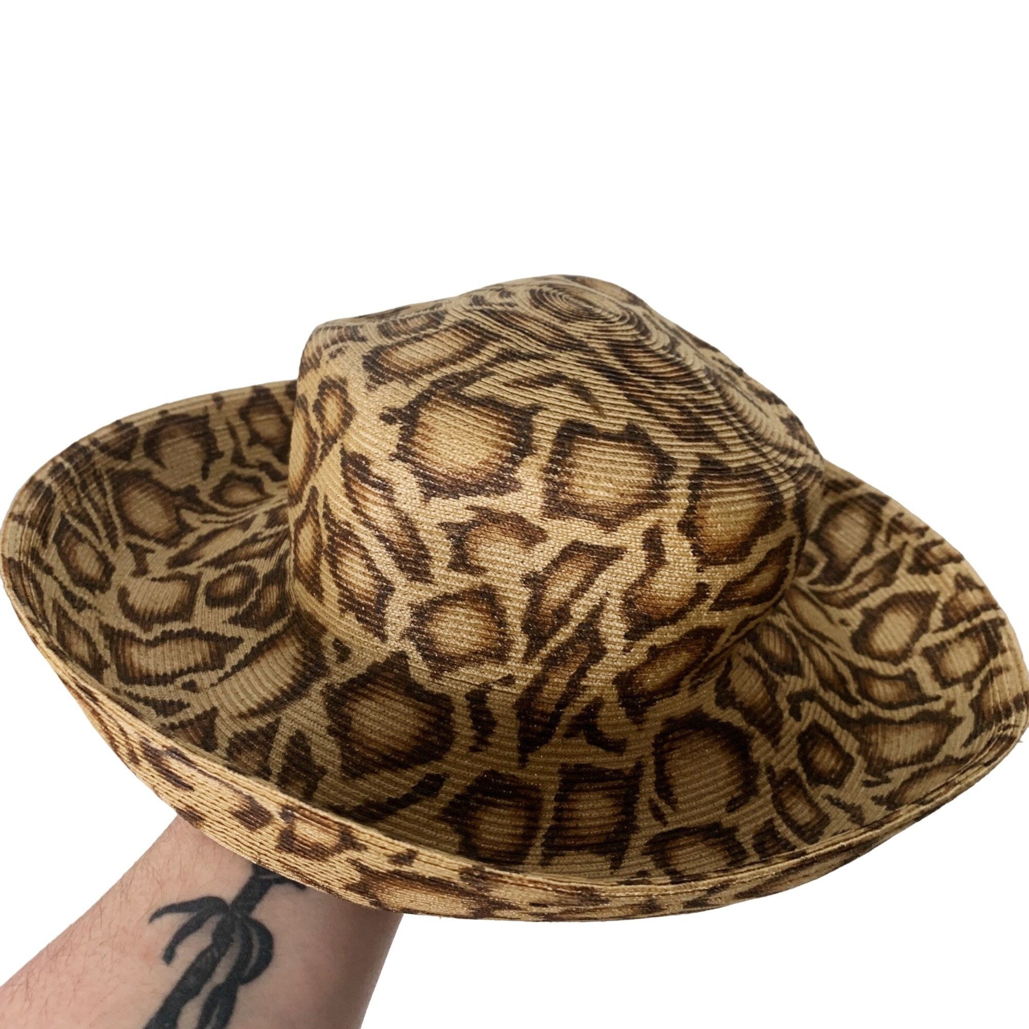 Eric Javits Leopard Print Hat Eric Javits Plush Leopard Print Wide Brim Hat - Brown Hats  main image 2