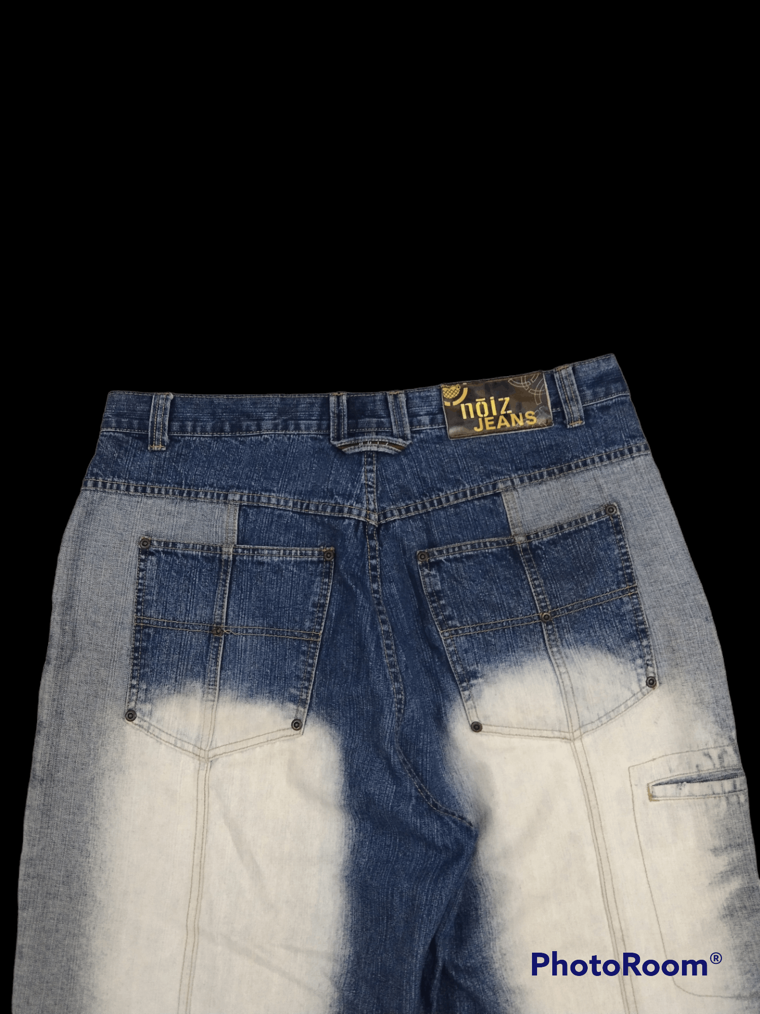 Japanese Brand WIDE PANTS PACTHWORK RUSTY NOIZ DENIM PANTS Size US 36 / EU 52 - 5 Thumbnail