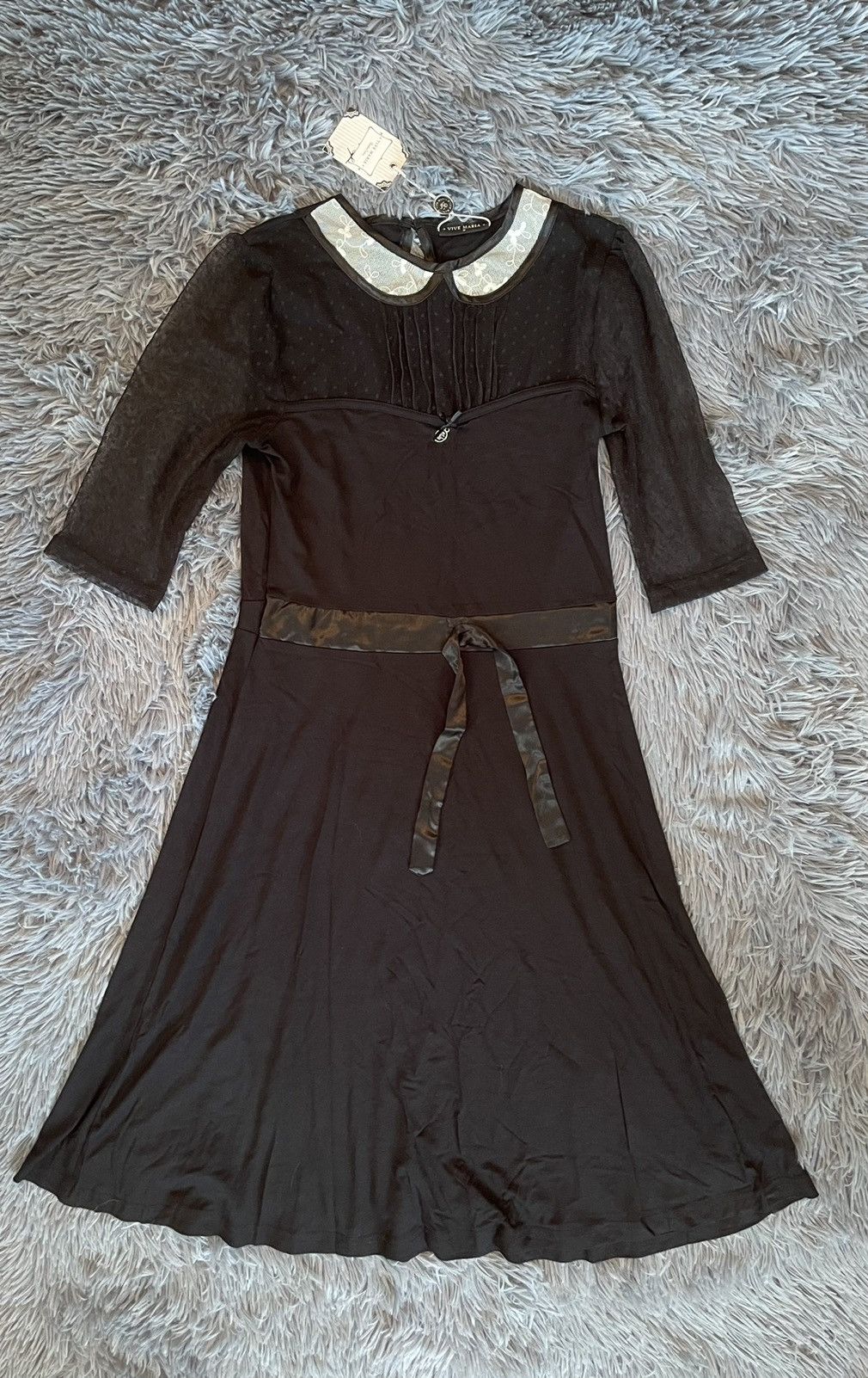 Designer + Vive Maria + NWT avant garde Victorian mesh goth dress Size S / US 4 / IT 40 - 1 Thumbnail