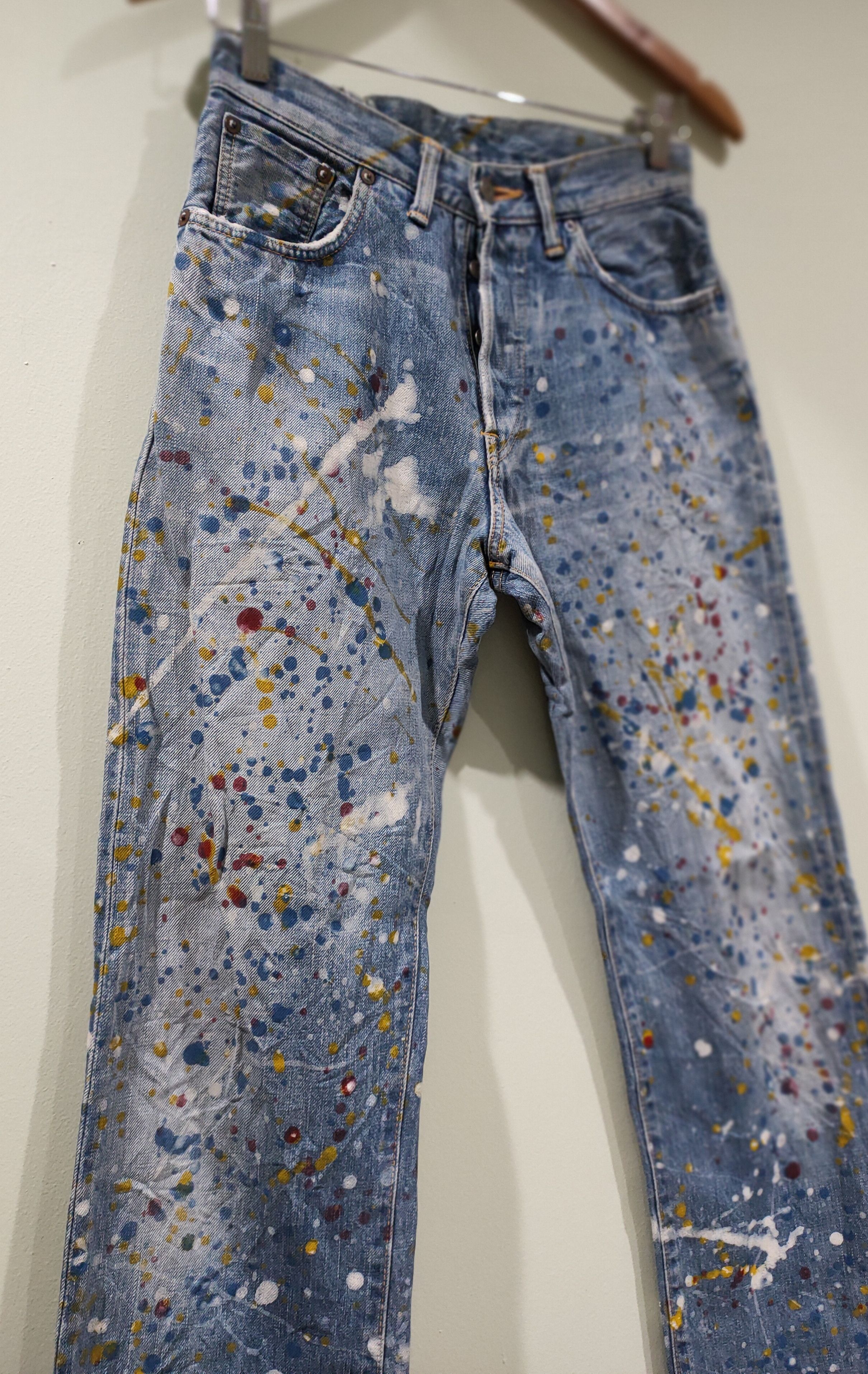 Edwin 🔥Sick !!Edwin Paint Splattered Jeans🔥 Size US 27 - 1 Thumbnail