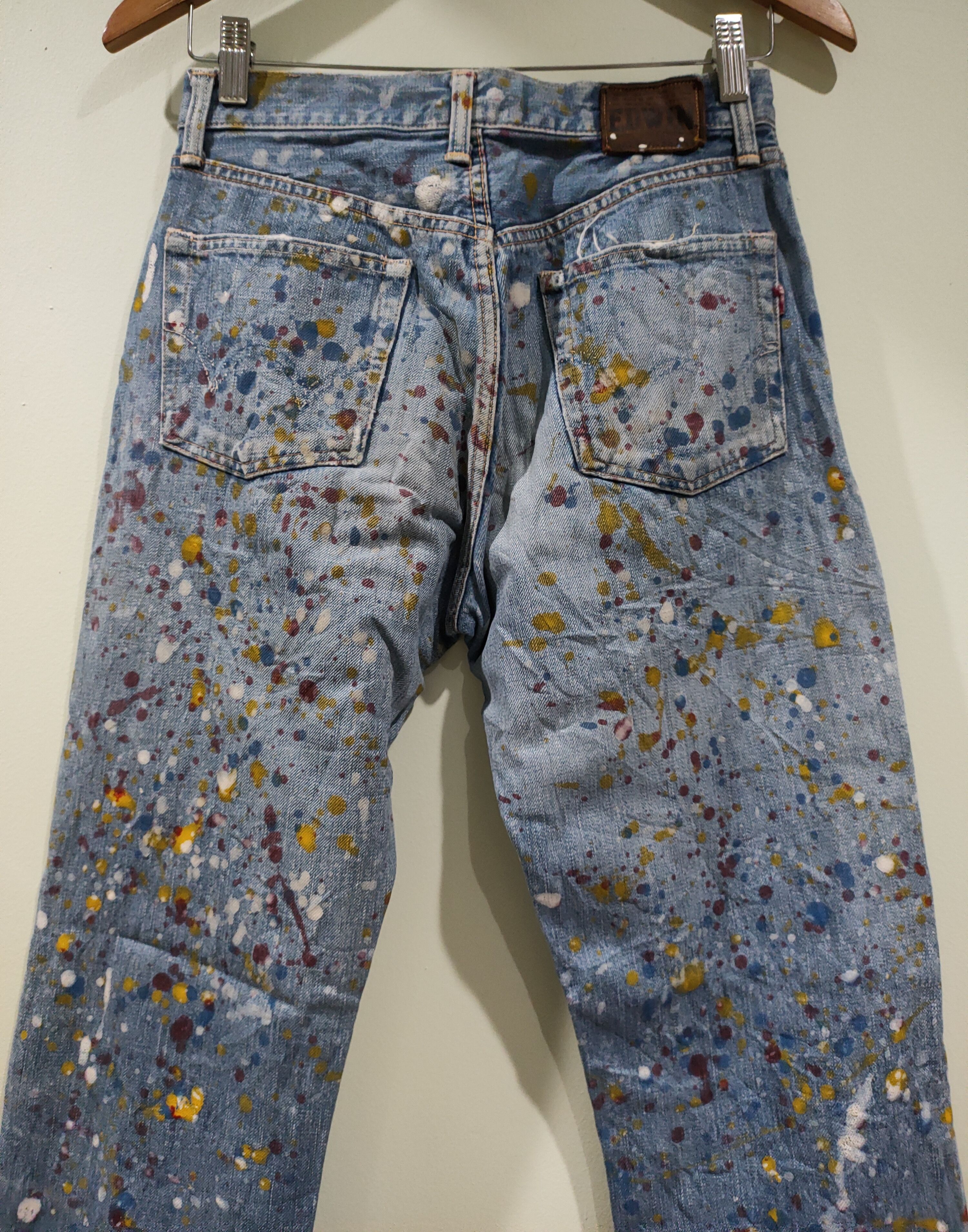 Edwin 🔥Sick !!Edwin Paint Splattered Jeans🔥 Size US 27 - 6 Thumbnail