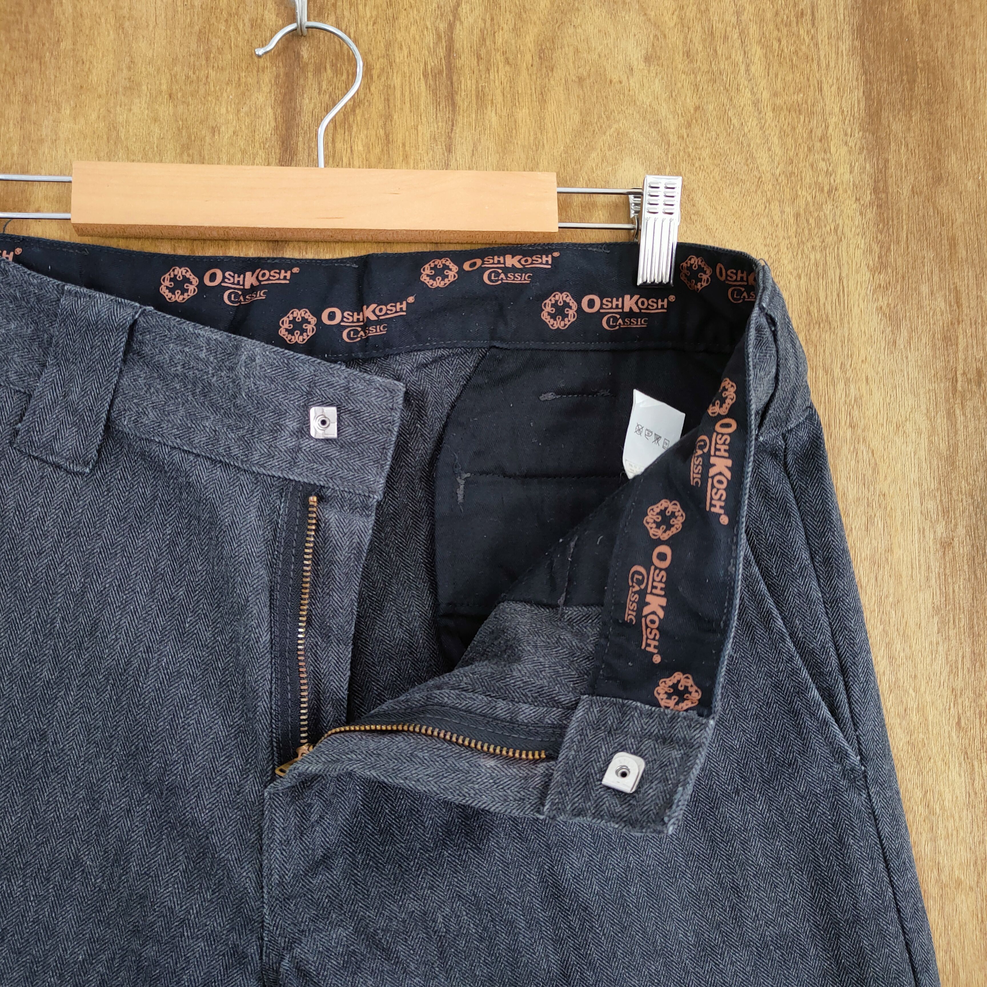 Japanese Brand × Oshkosh VINTAGE OSHKOSH FADED BLACK CHINO PANTS Size US 34 / EU 50 - 4 Thumbnail