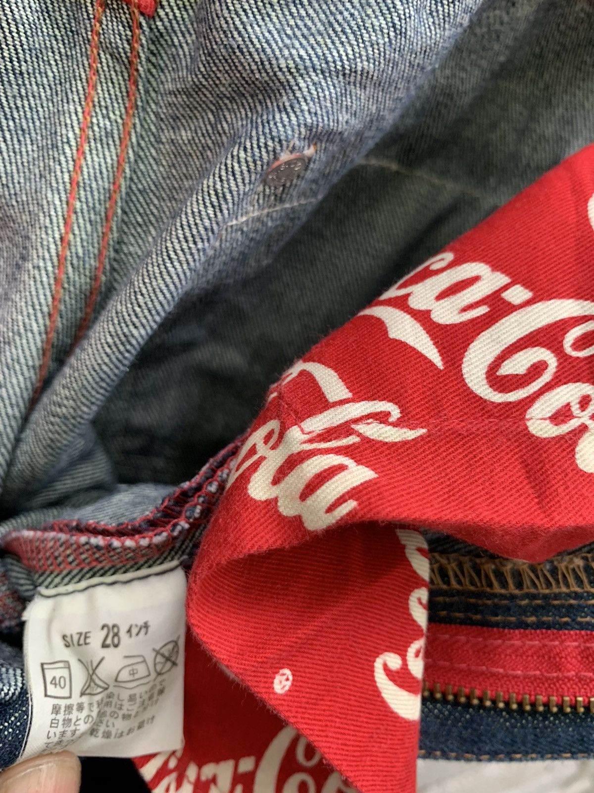 Coca Cola × Levi's Rare Levis x Coca-Cola Collabration Denim Pants Size US 28 / EU 44 - 19 Thumbnail