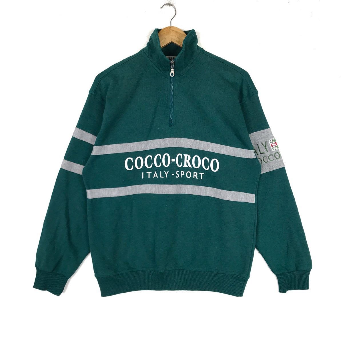 Vintage Vintage COCCO-CROCO Italy Sweatshirt Big Logo Streetwear Size US L / EU 52-54 / 3 - 1 Thumbnail