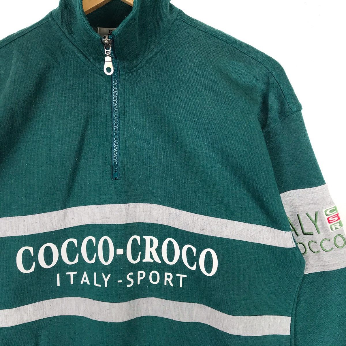 Vintage Vintage COCCO-CROCO Italy Sweatshirt Big Logo Streetwear Size US L / EU 52-54 / 3 - 2 Thumbnail