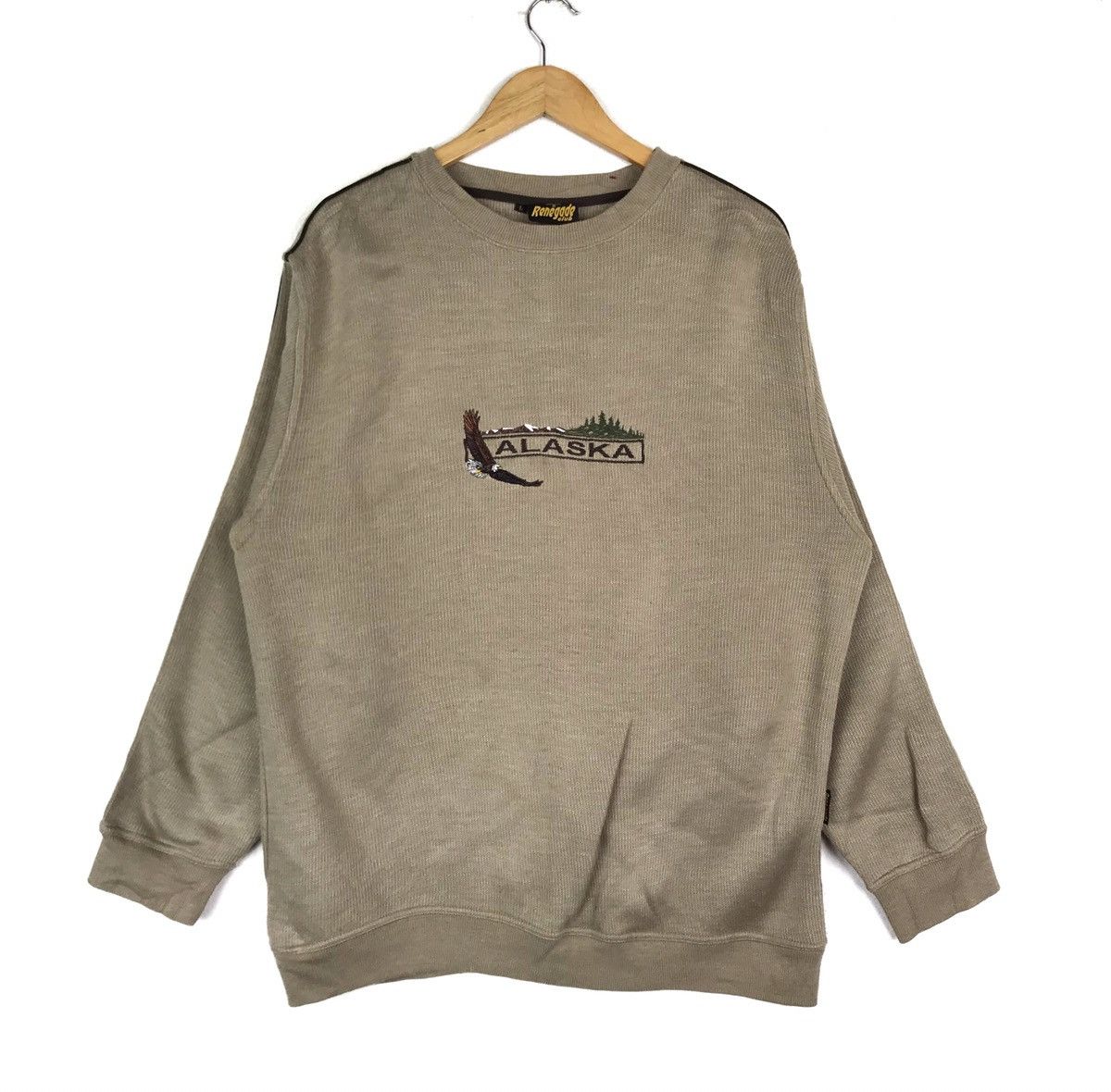 Vintage Vintage ALASKA By Ranegade Club Sweatshirt Size US L / EU 52-54 / 3 - 1 Thumbnail