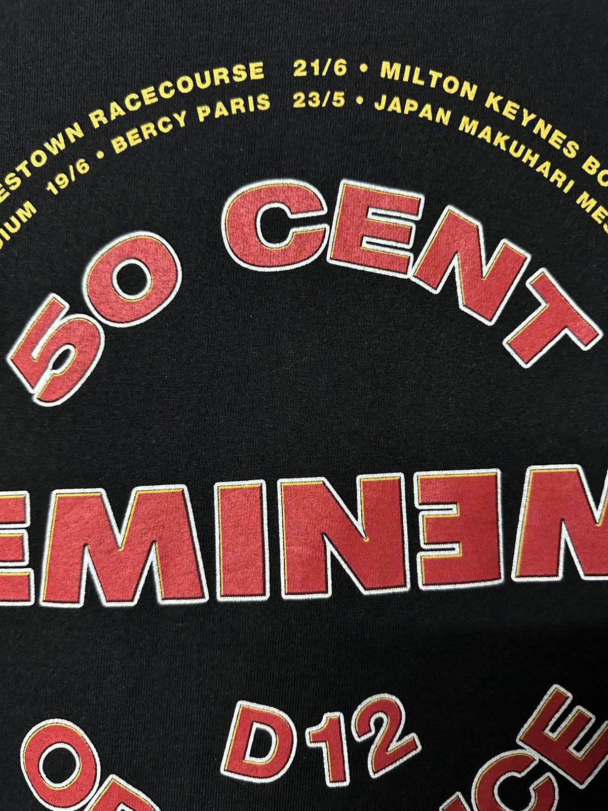 Band Tees Rare Vintage 50 Cent Eminem Tour RapTees Size US XL / EU 56 / 4 - 3 Thumbnail