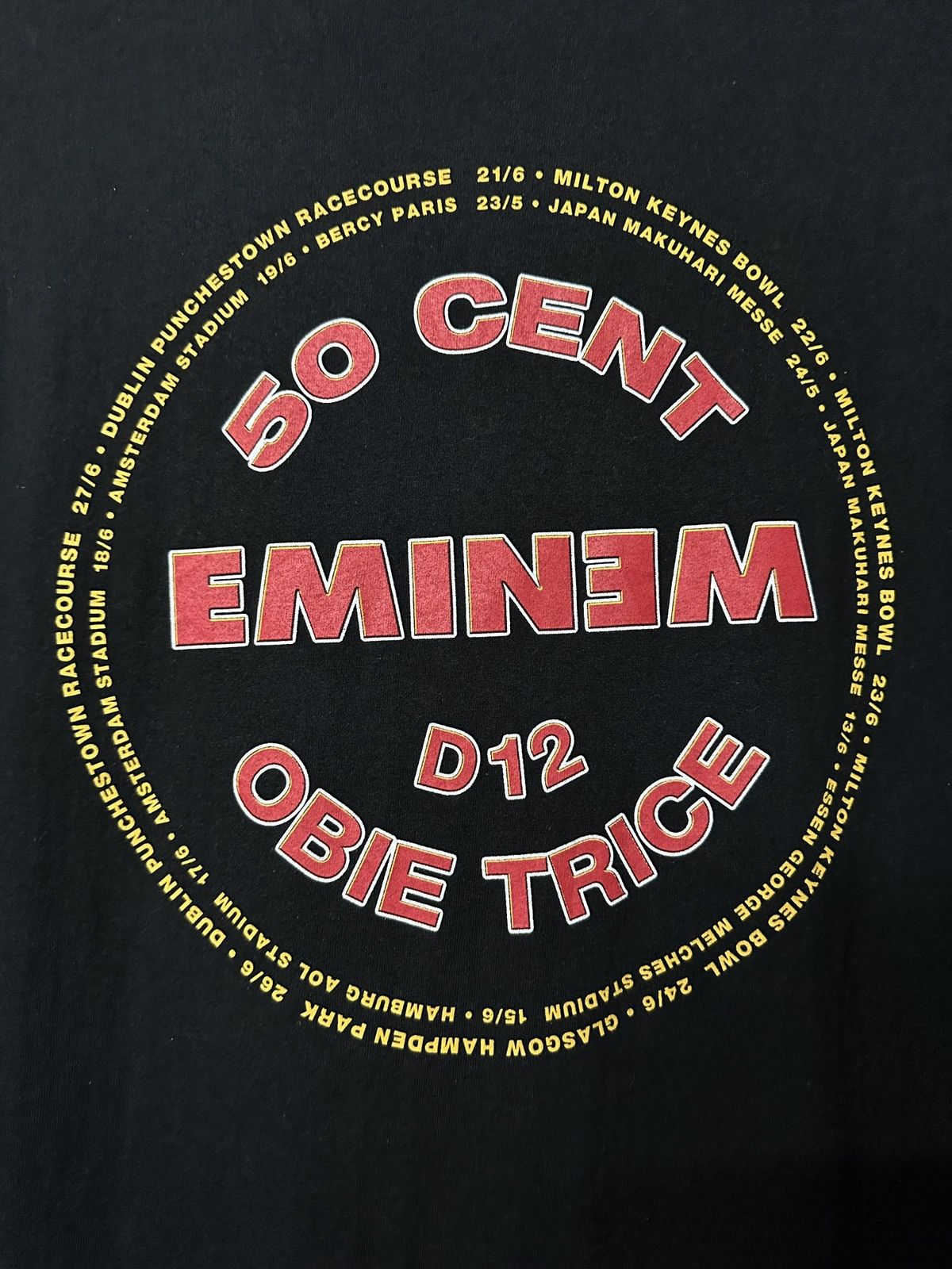 Band Tees Rare Vintage 50 Cent Eminem Tour RapTees Size US XL / EU 56 / 4 - 2 Thumbnail