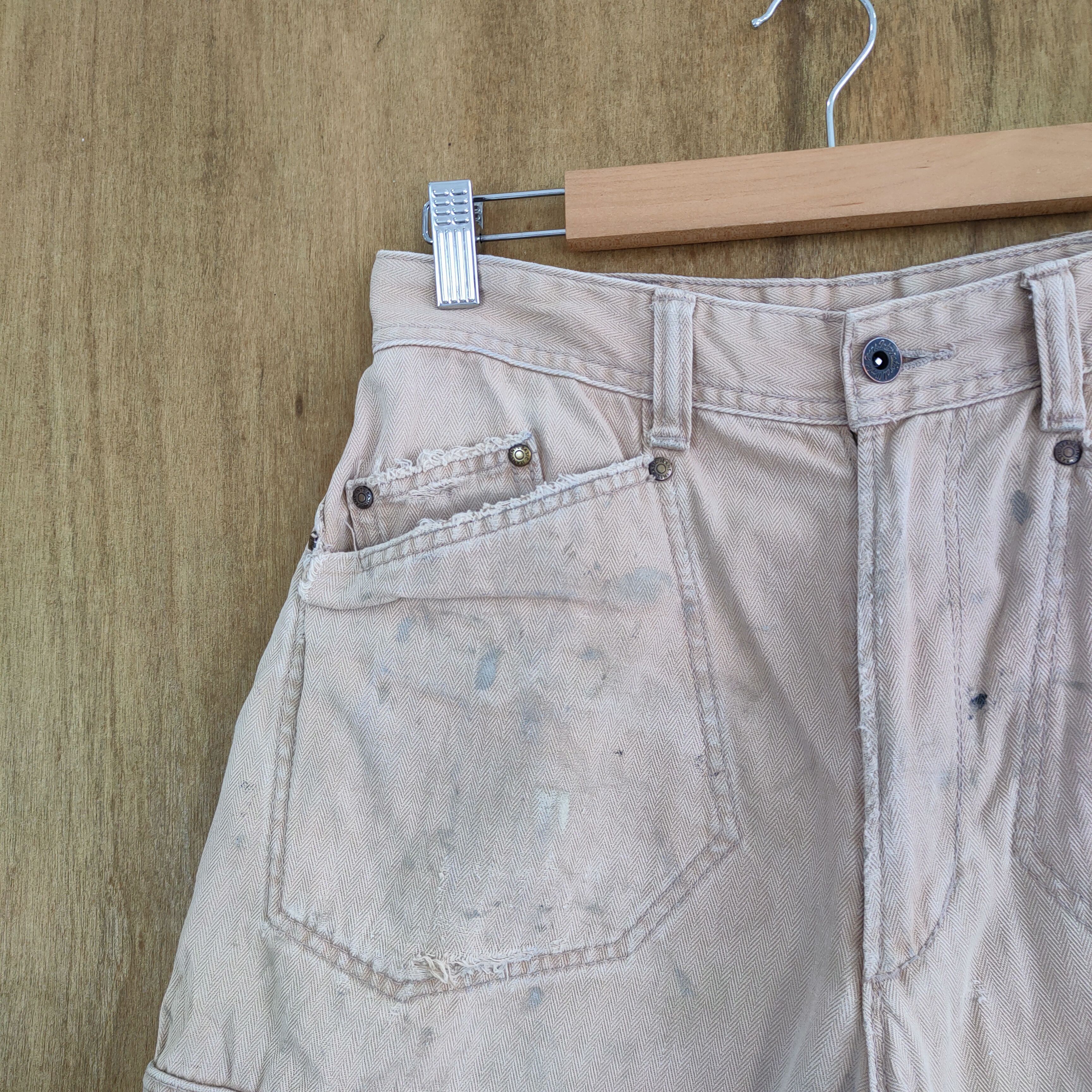 Japanese Brand VINTAGE FADED DISTRESSED RUSTY CARGO PANTS Size US 30 / EU 46 - 6 Thumbnail
