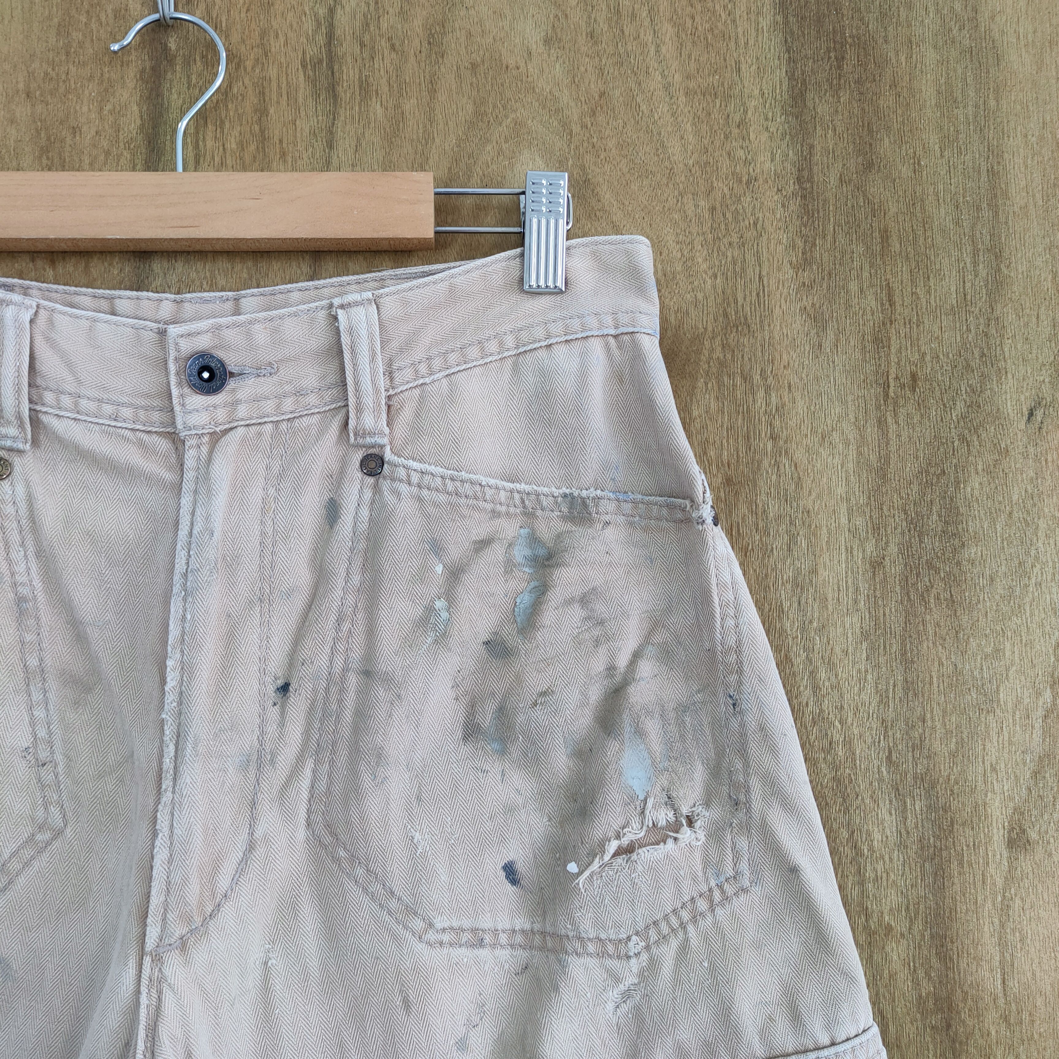 Japanese Brand VINTAGE FADED DISTRESSED RUSTY CARGO PANTS Size US 30 / EU 46 - 7 Thumbnail