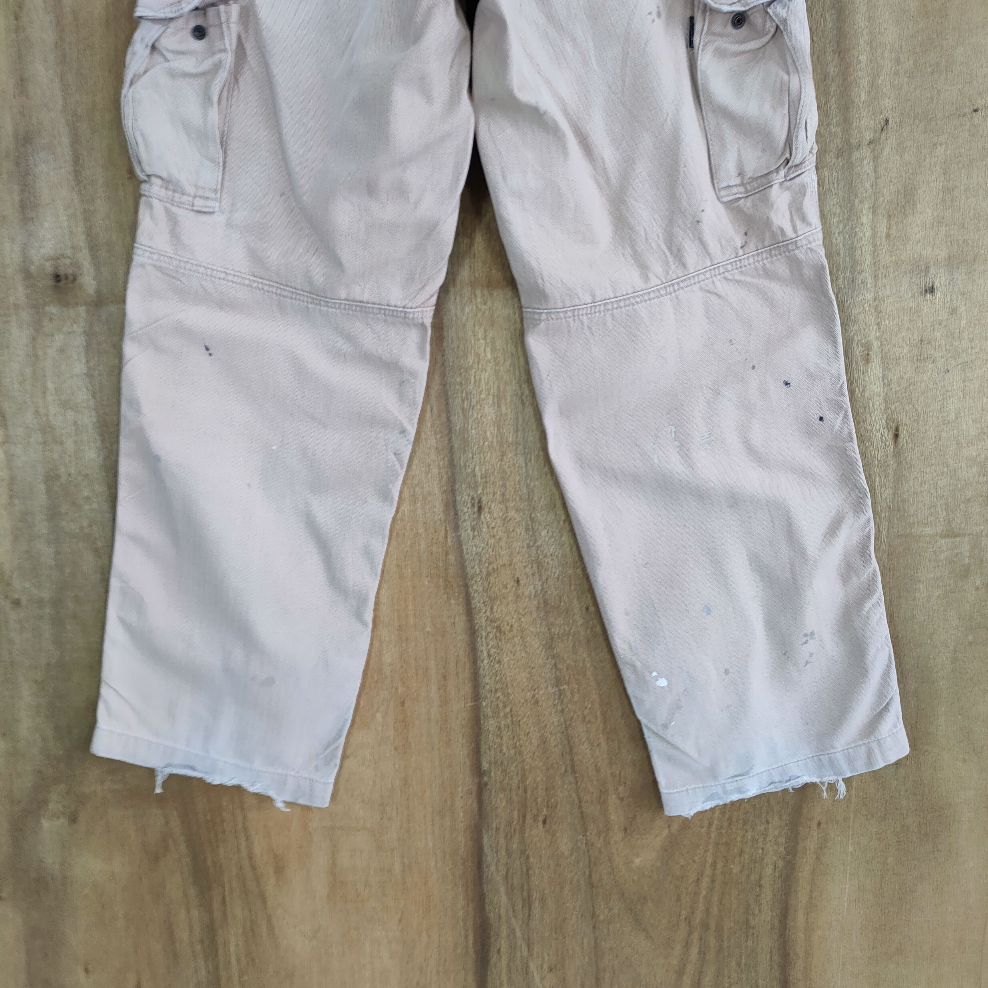 Japanese Brand VINTAGE FADED DISTRESSED RUSTY CARGO PANTS Size US 30 / EU 46 - 10 Thumbnail