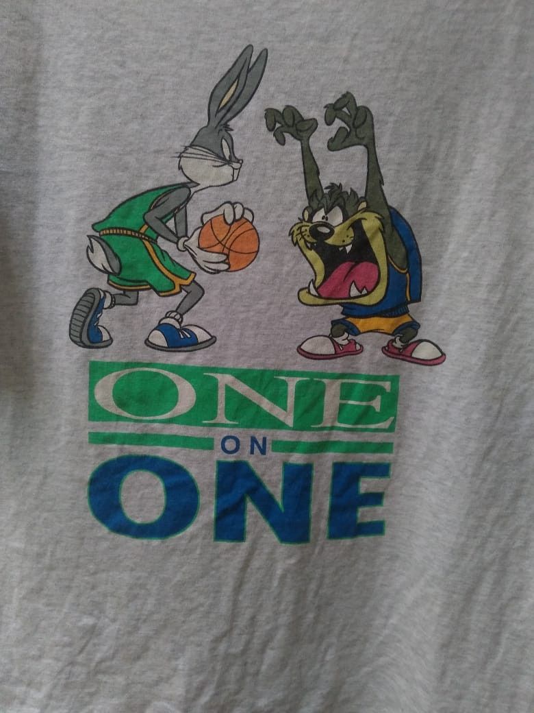 Vintage × Warner Bros Vintage Space Jams Warner Bros Basketball Tees Made in USA Size US S / EU 44-46 / 1 - 2 Thumbnail