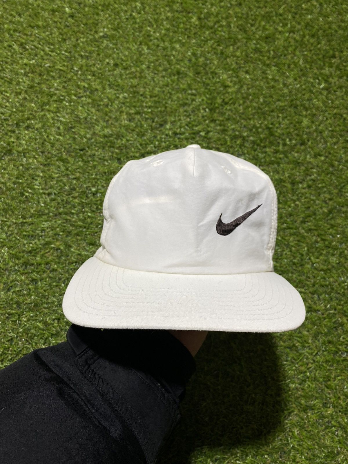 Nike × Vintage Vintage 90s Nike cap streetwear y2k style small swoosh Size ONE SIZE - 2 Thumbnail