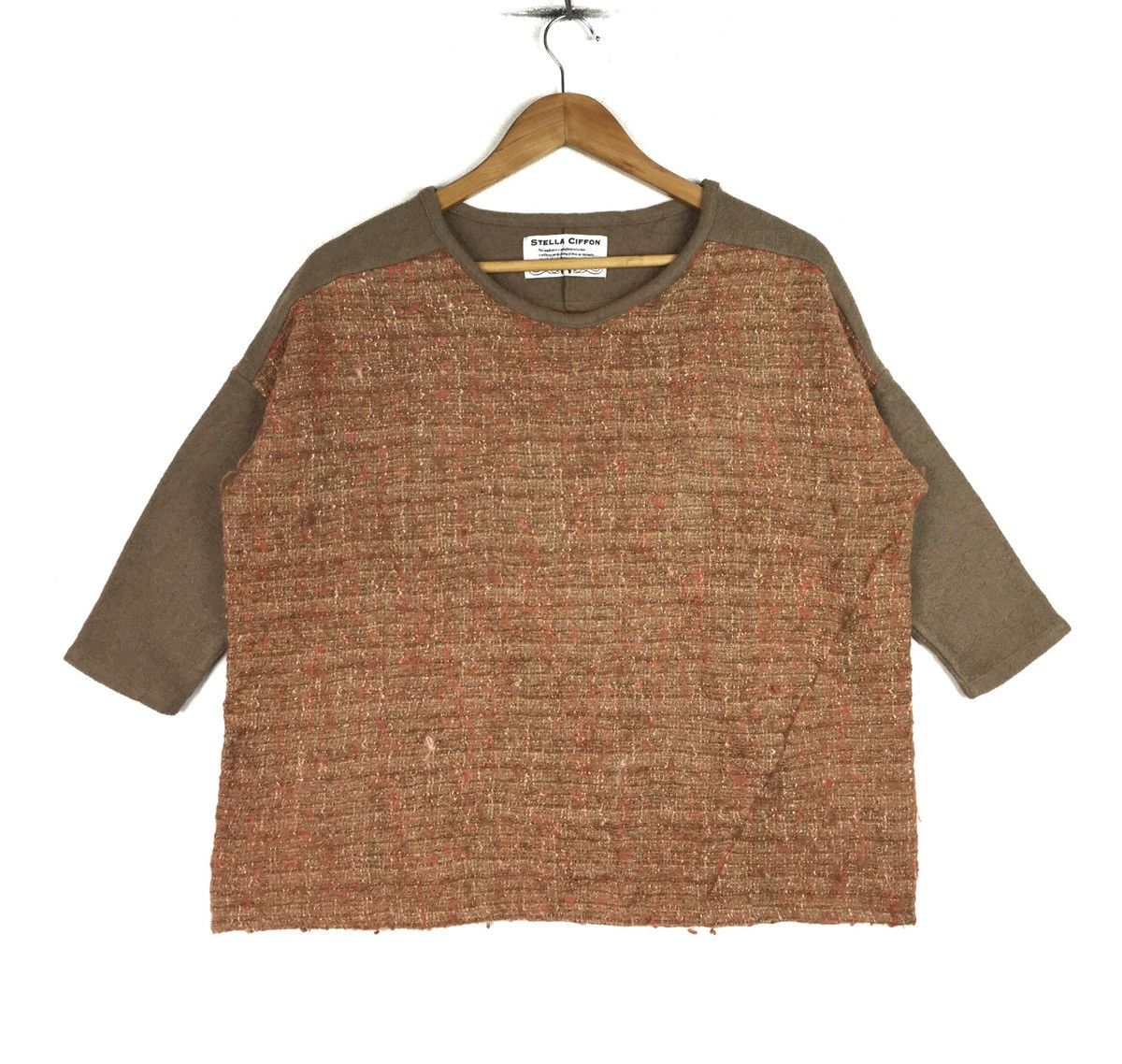 image of Stella Ciffon Knitwear Japanese Designers Made In Japan in Brown, Women's (Size XS)