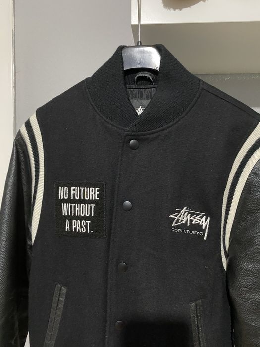 新品 】 stussy soph versity jacket Sサイズ ブラック | www 