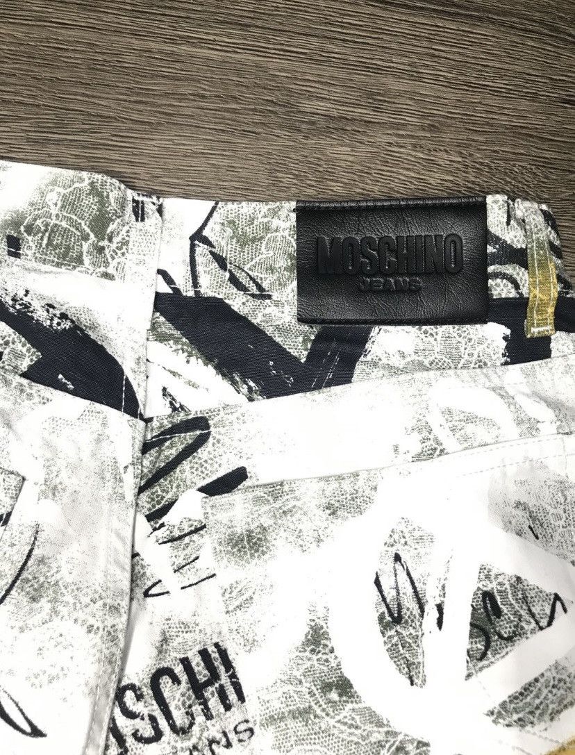 Moschino Moschino jeans print logo paint anarchy monogram pants Size US 31 - 4 Thumbnail