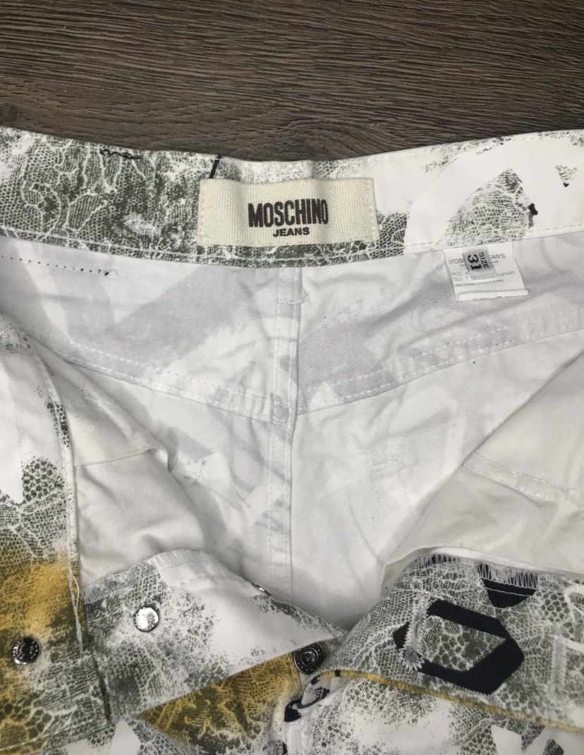 Moschino Moschino jeans print logo paint anarchy monogram pants Size US 31 - 3 Thumbnail