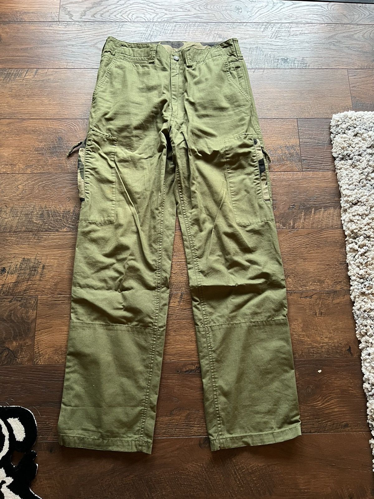 Bape Bape green Camo cargo pants | Grailed