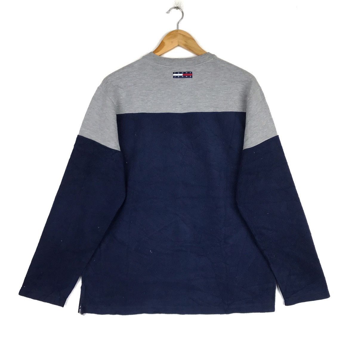 Tommy Hilfiger Vintage TOMMY Jeans 85 Fleece Sweatshirt TwoTone Streetwear Size US M / EU 48-50 / 2 - 3 Thumbnail