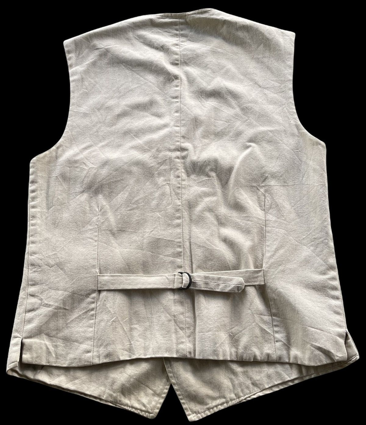 Vintage SOLID BLUE VEST WORK WEAR JAPAN Size 40S - 2 Thumbnail