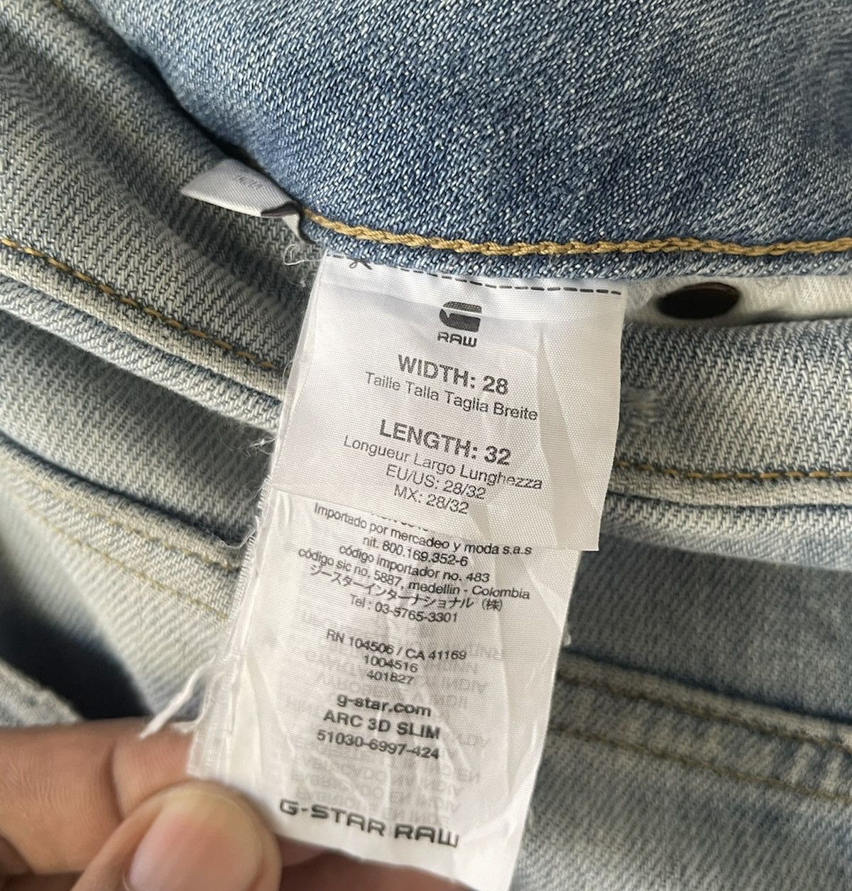 Other G-STAR JEANS LIGHT BLUE DISTRESS Size US 29 - 7 Thumbnail